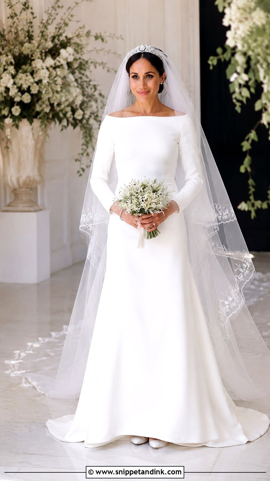 Meghan Markle Cathedral Veil Wedding Dress - Snippet and Ink - 30 Meghan Markle Wedding Dress Ideas