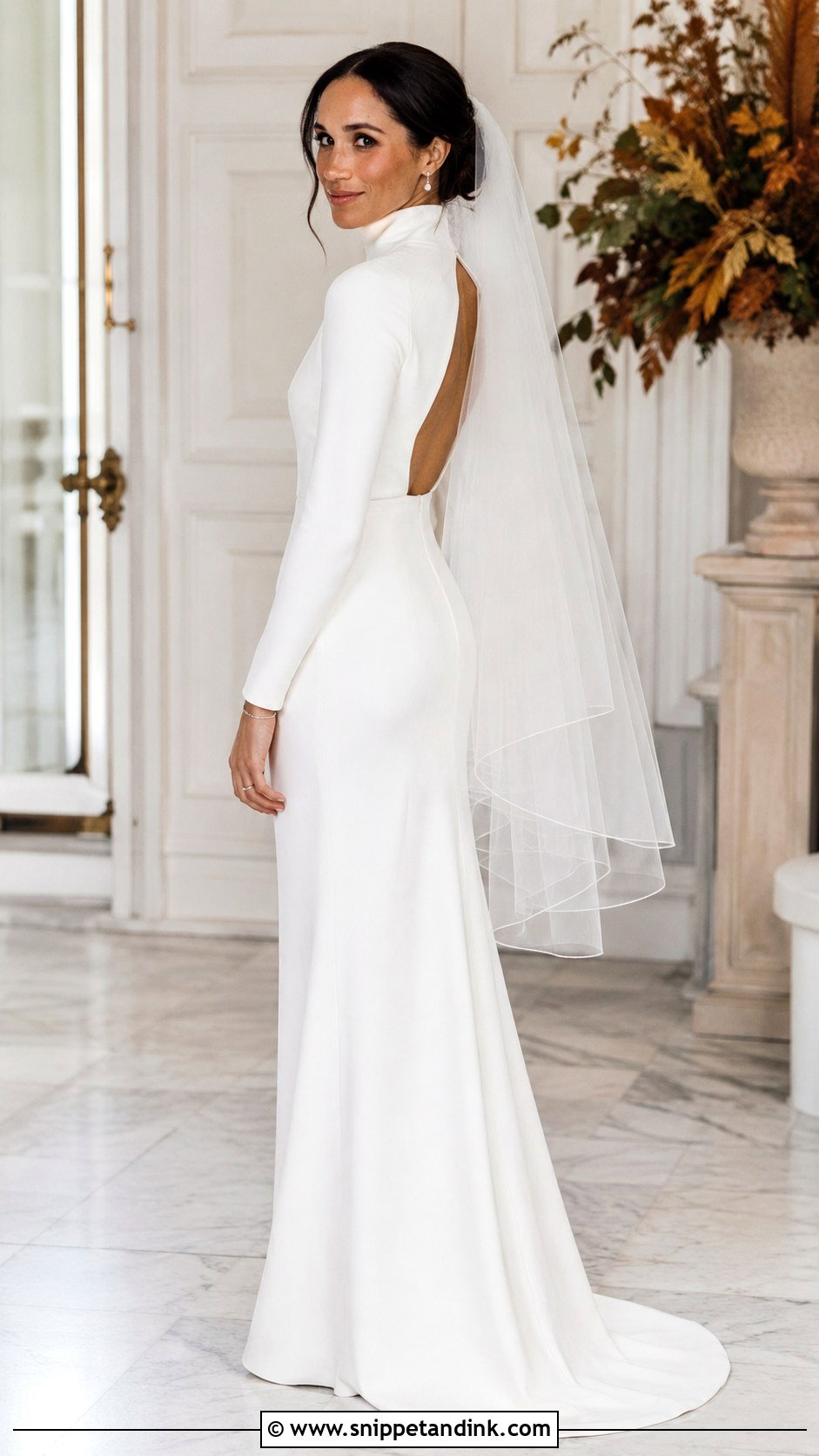 Meghan Markle High Neck Wedding Dress - Snippet and Ink - 20 Megan Markle Wedding Dress Style Ideas