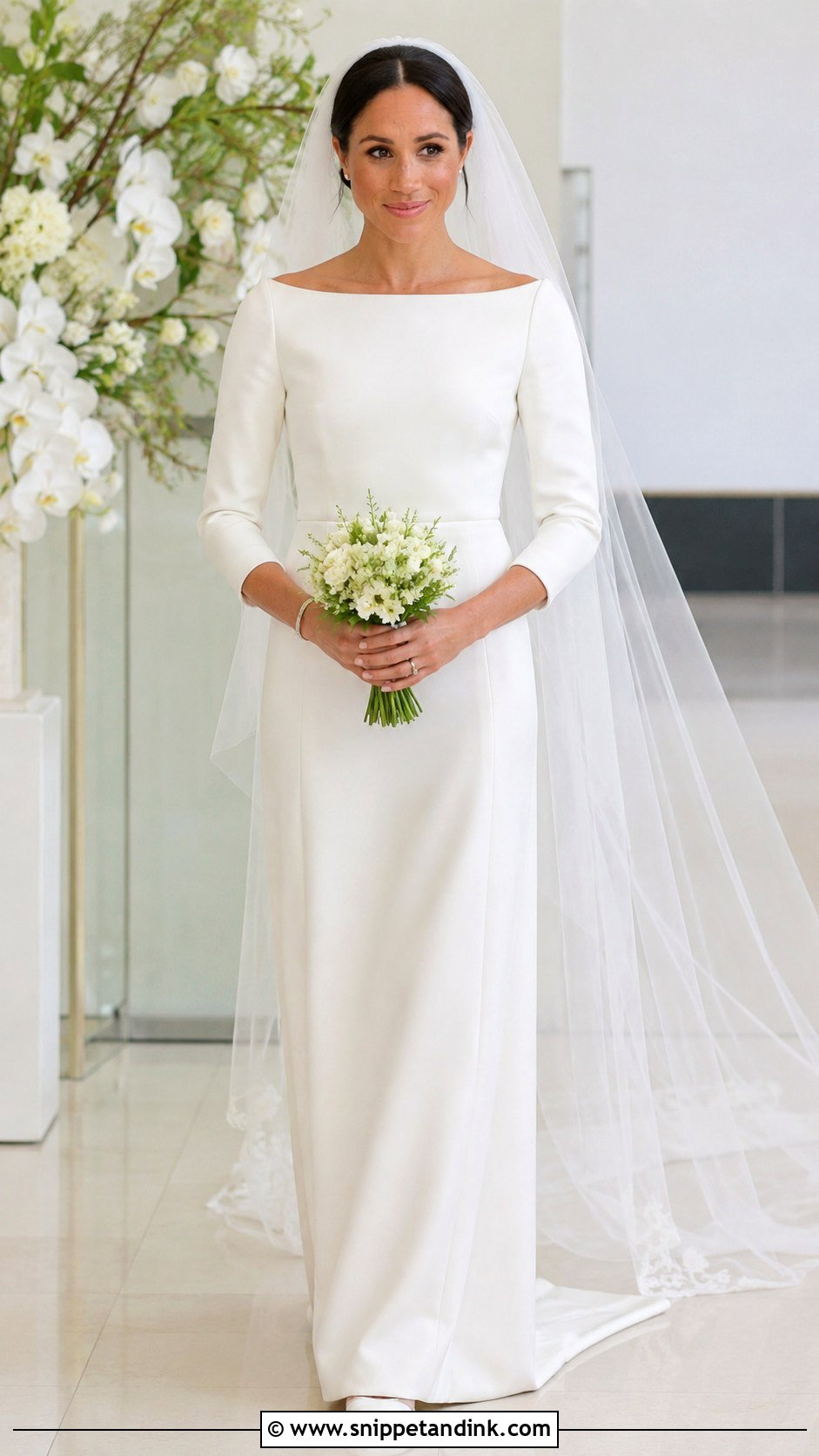 Meghan Markle Minimalist Wedding Dress - Snippet and Ink - 20 Celebrity Brides Ideas