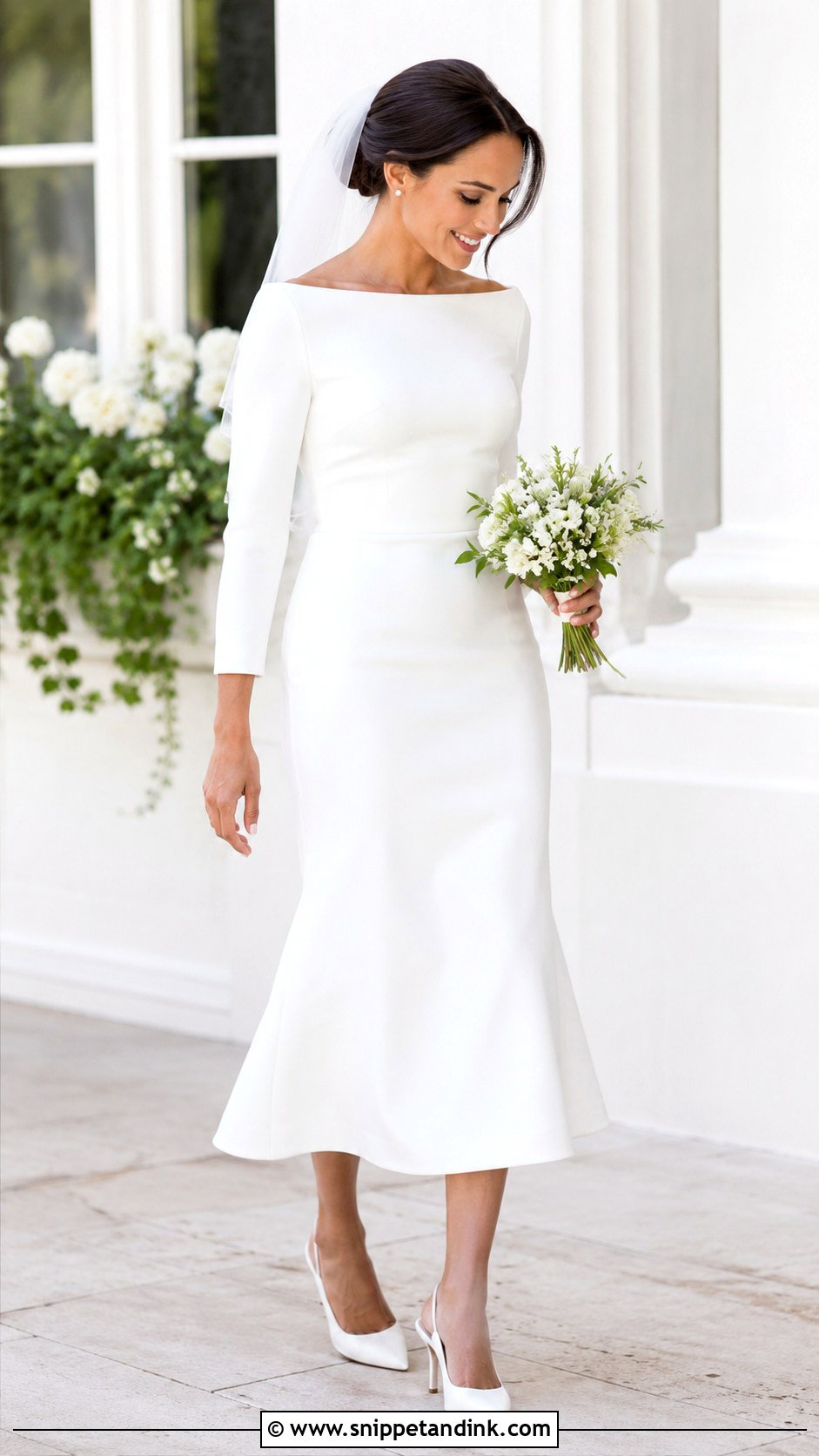 Meghan Markle Tea Length Wedding Dress - Snippet and Ink - 30 Meghan Markle Wedding Dress Ideas