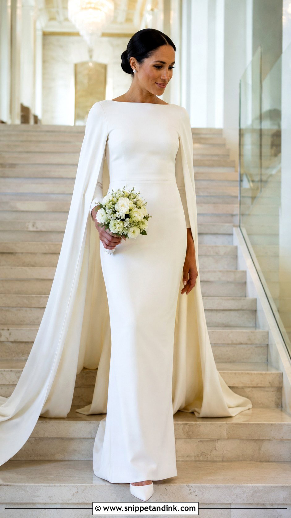 Meghan Markle Wedding Dress With Cape - Snippet and Ink - 20 Megan Markle Wedding Dress Style Ideas