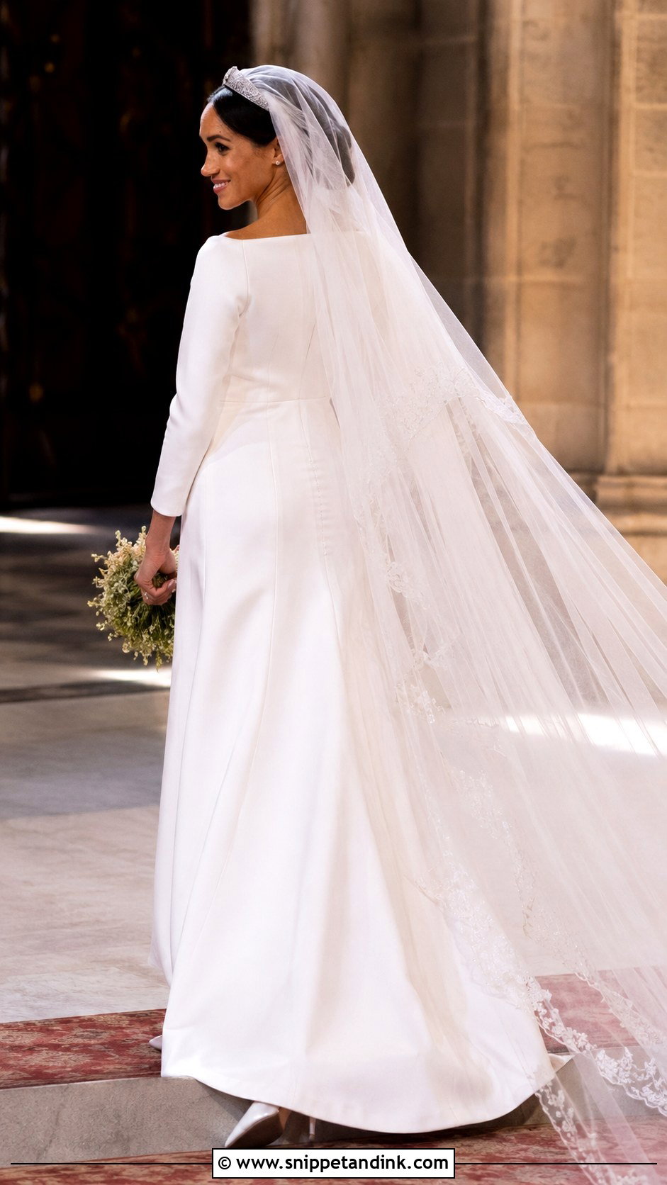 Meghan Markle Wedding Dress With Cathedral Veil - Snippet and Ink - 20 Megan Markle Wedding Dress Style Ideas