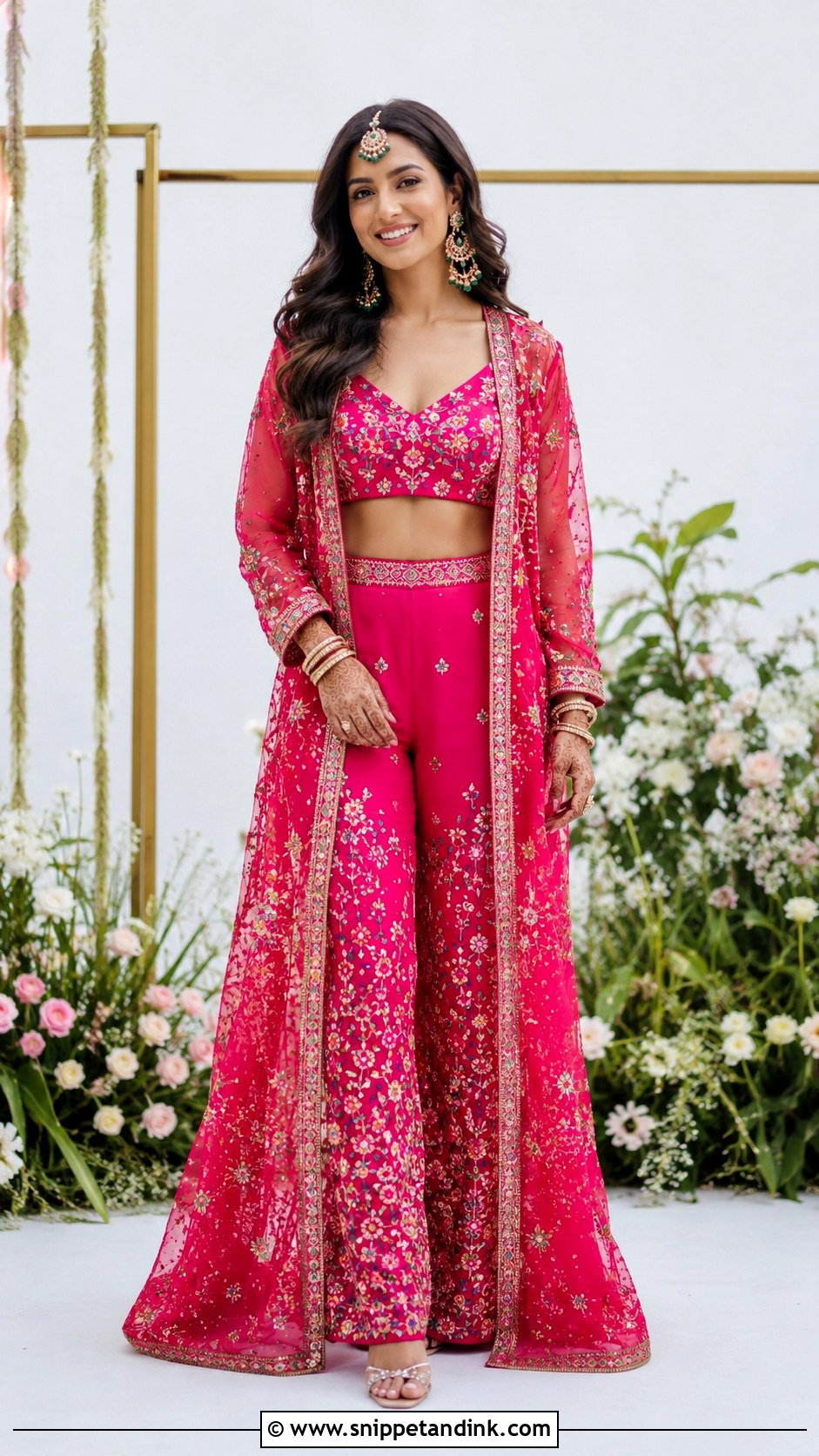 Mehendi Co Ord Set For Bride - Snippet and Ink - 30 Mehendi Dress Brides Ideas