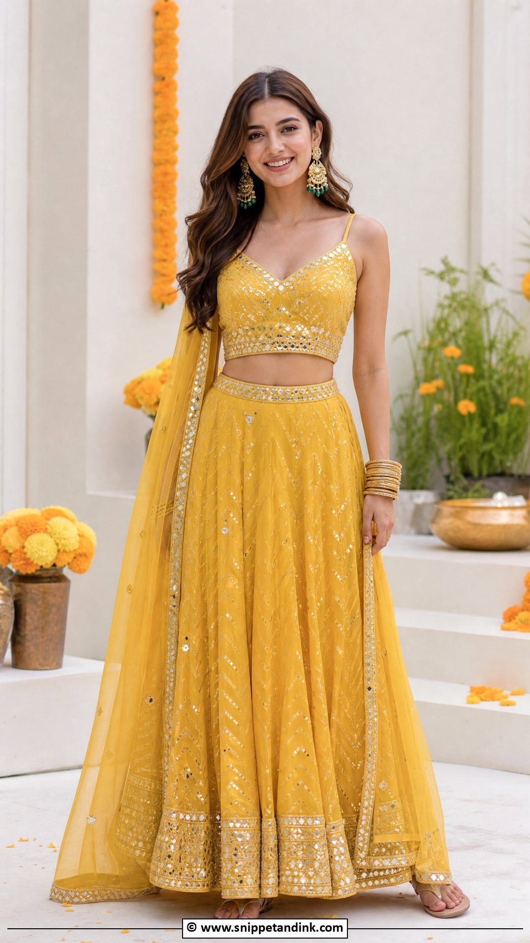 Mehndi Co Ord Set Outfit - Snippet and Ink - 35 Mehndi Outfit Ideas