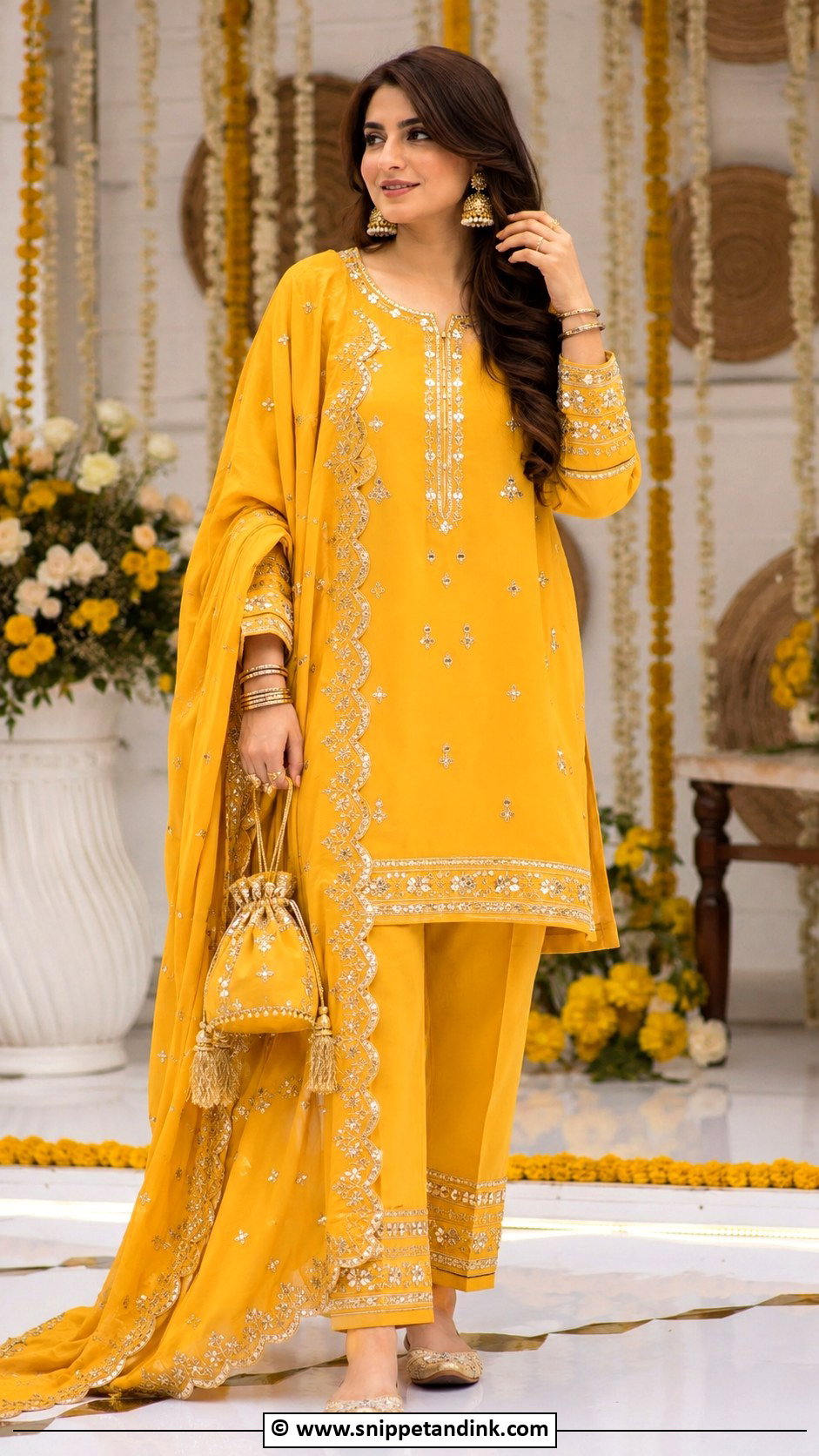 Mehndi Dhoti Pants Outfit - Snippet and Ink - 30 Pakistani Mehndi Dress Ideas