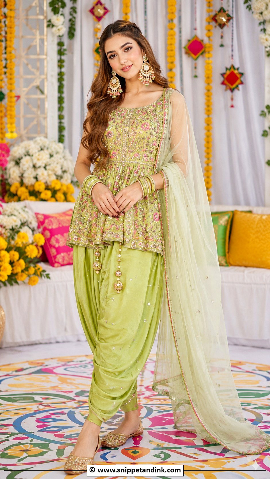 Mehndi Gota Patti Suit - Snippet and Ink - 30 Pakistani Mehndi Dress Ideas