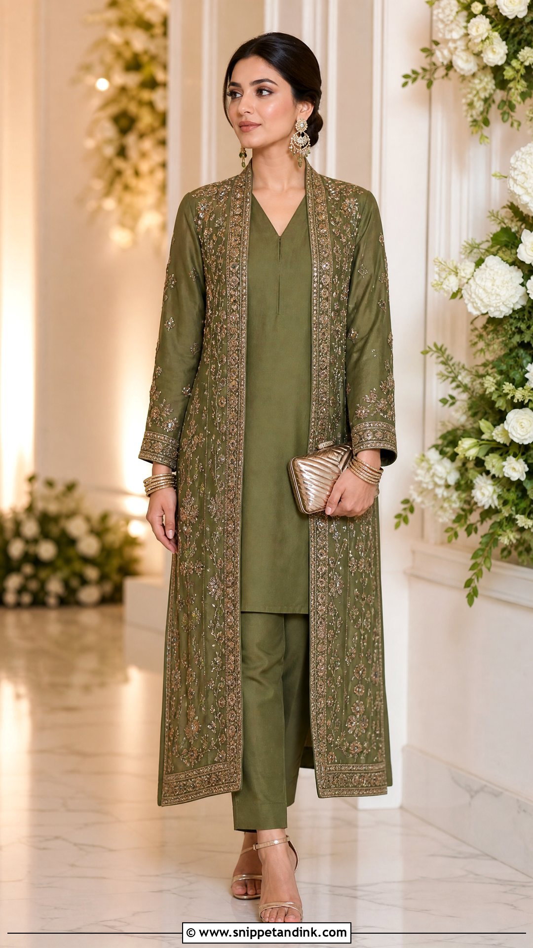 Mehndi Green Jacket Suit - Snippet and Ink - 25 Mehndi Green Suit Ideas