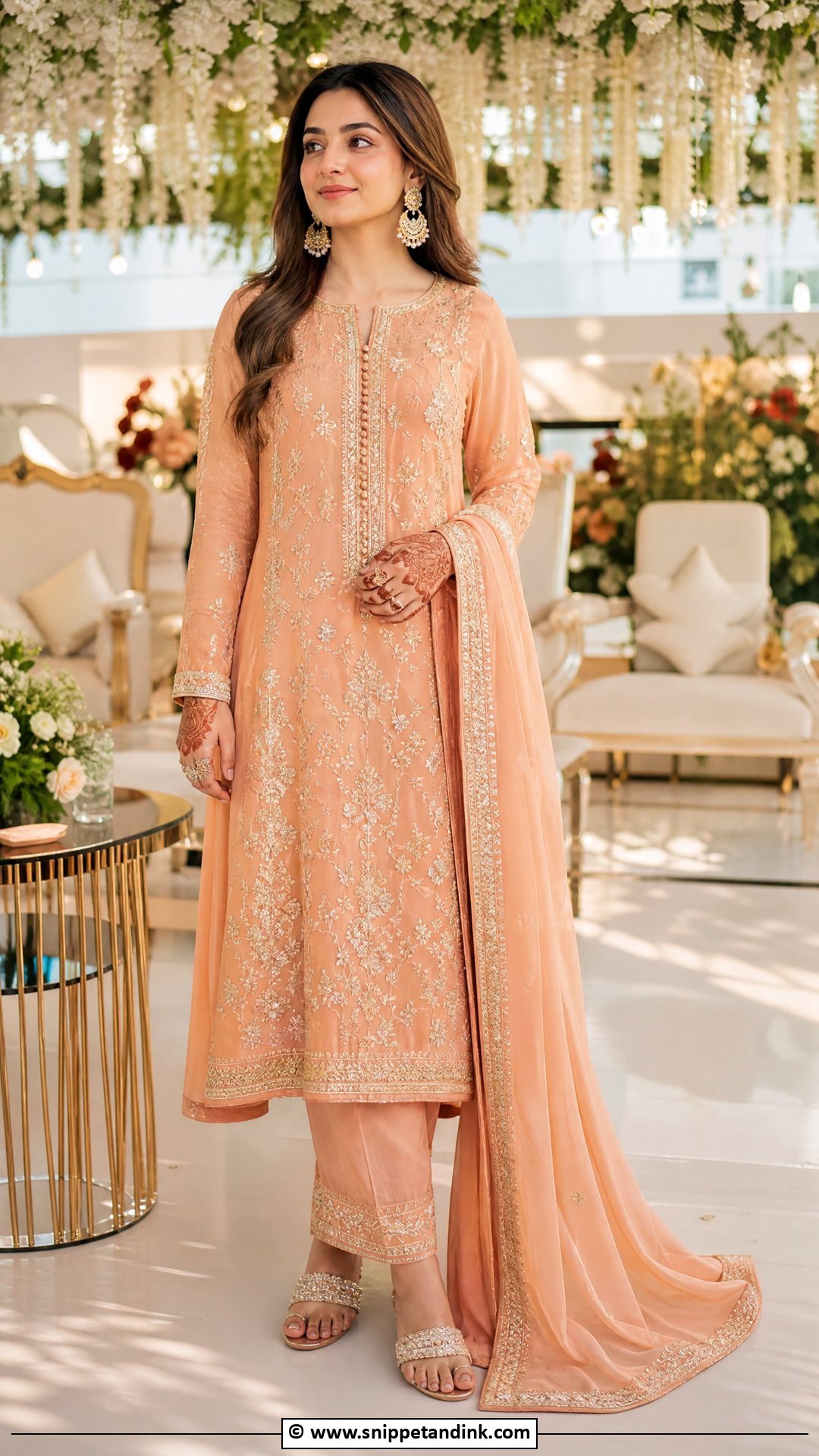 Mehndi Pakistani Suit Outfit - Snippet and Ink - 35 Mehndi Outfit Ideas