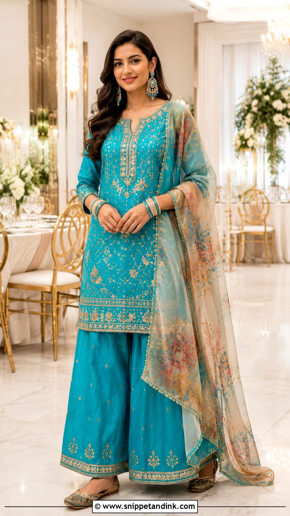 Mehndi Palazzo Suit Outfit - Snippet and Ink - 30 Mehndi Function Dress Outfit Ideas