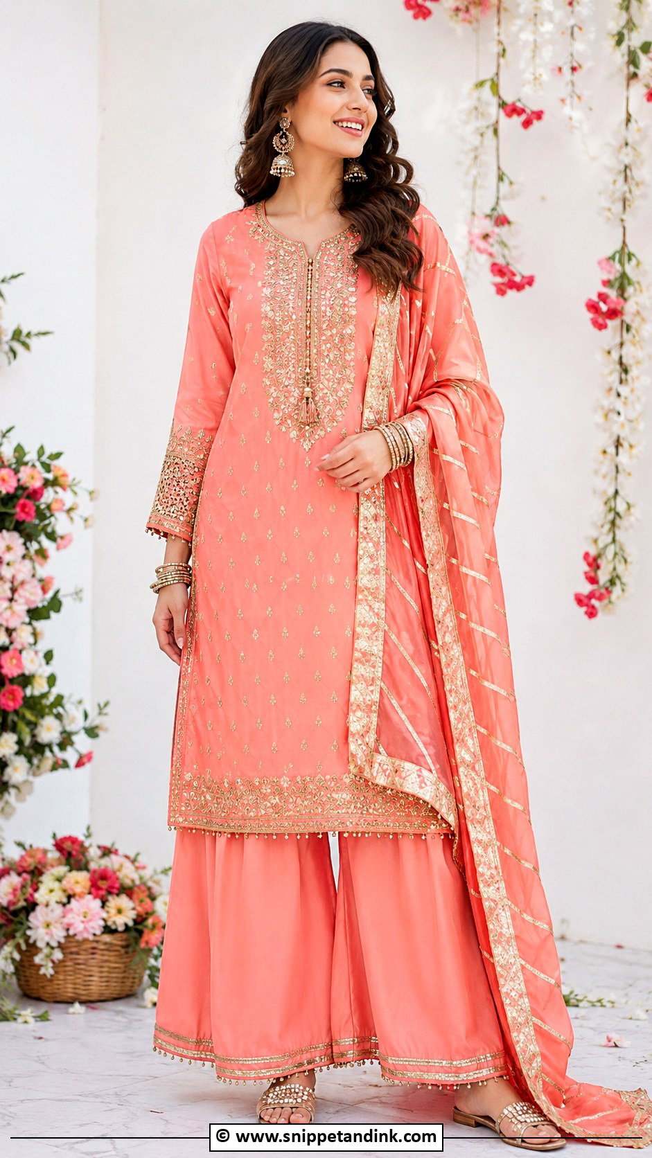 Mehndi Palazzo Suit - Snippet and Ink - 30 Pakistani Mehndi Dress Ideas