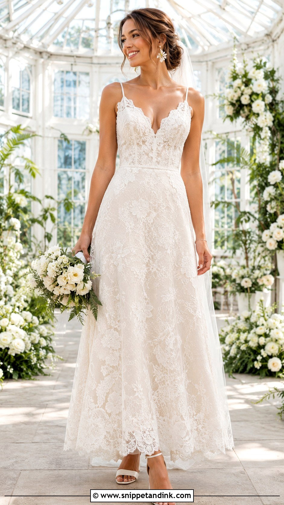 Melrose Wedding Dress With Block Heel Sandals - Snippet and Ink - 20 Melrose Wedding Dress Ideas