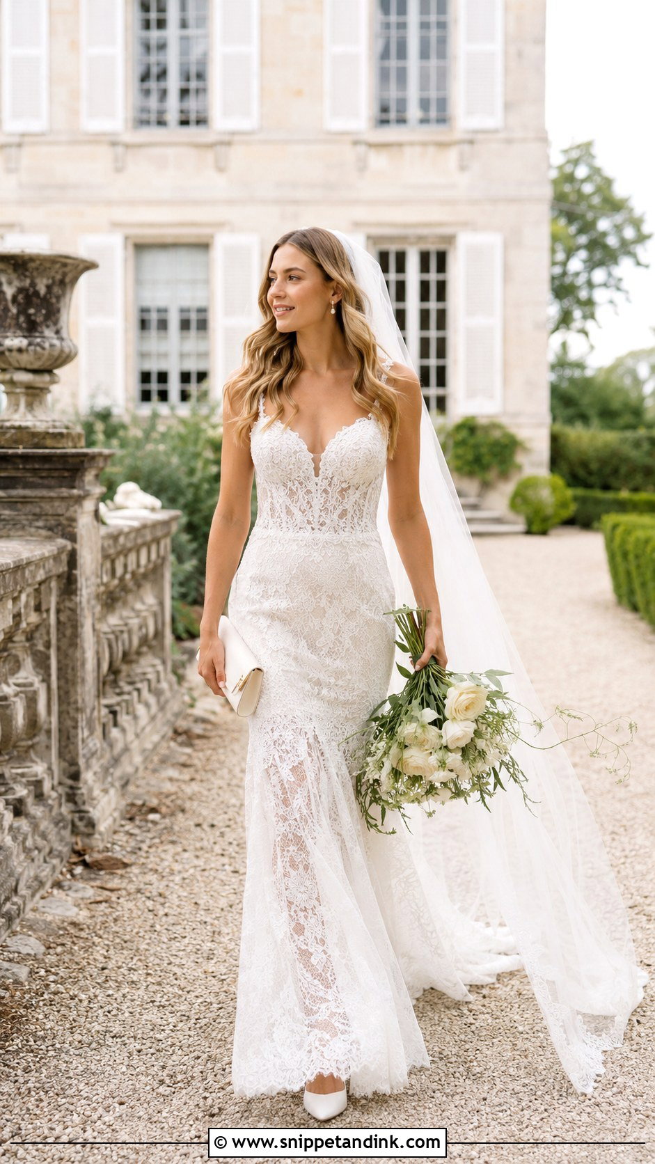 Melrose Wedding Dress With Loose Waves - Snippet and Ink - 20 Melrose Wedding Dress Ideas