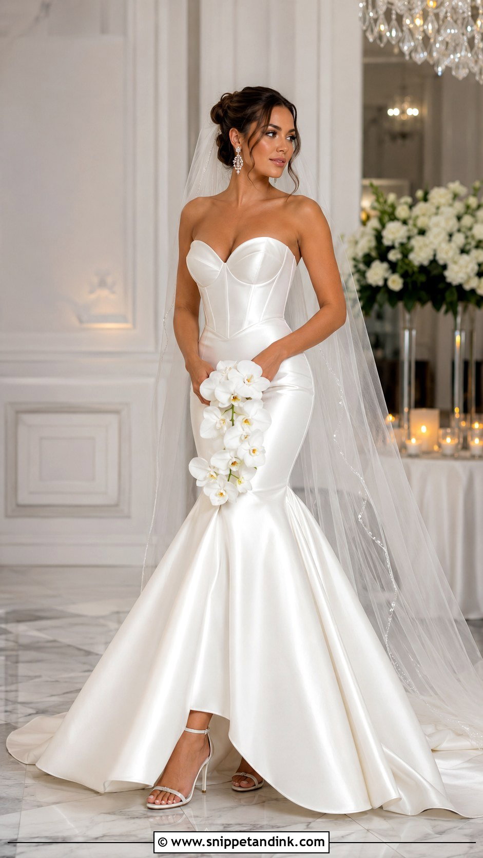 Mermaid Basque Waist Wedding Dress - Snippet and Ink - 20 Basque Waist Wedding Dresses