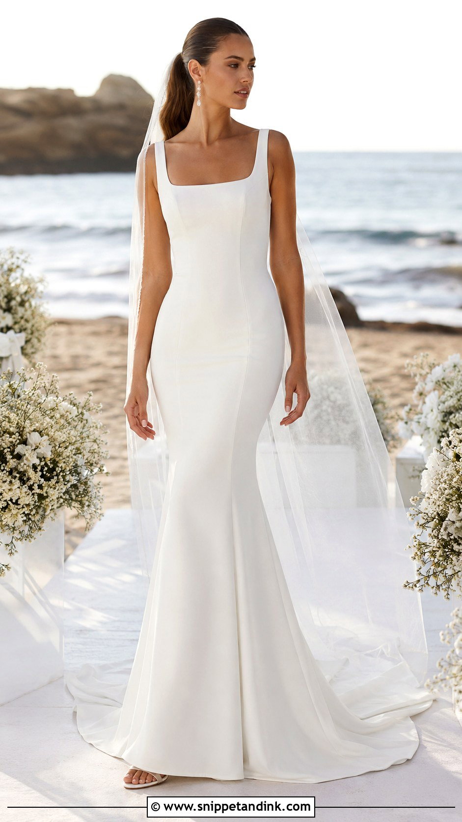 Mermaid Beach Wedding Dress - Snippet and Ink - 20 Beach Style Wedding Dresses