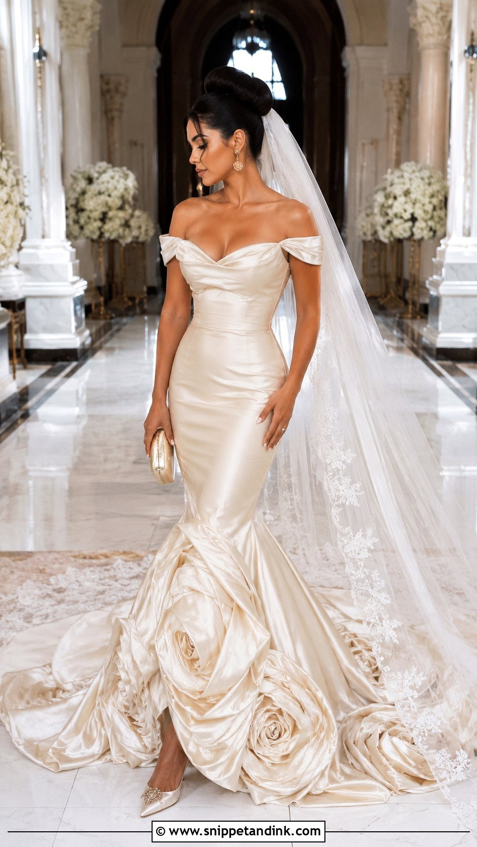Mermaid Belle Wedding Dress - Snippet and Ink - 20 Beauty and the Beast Wedding Dress Ideas