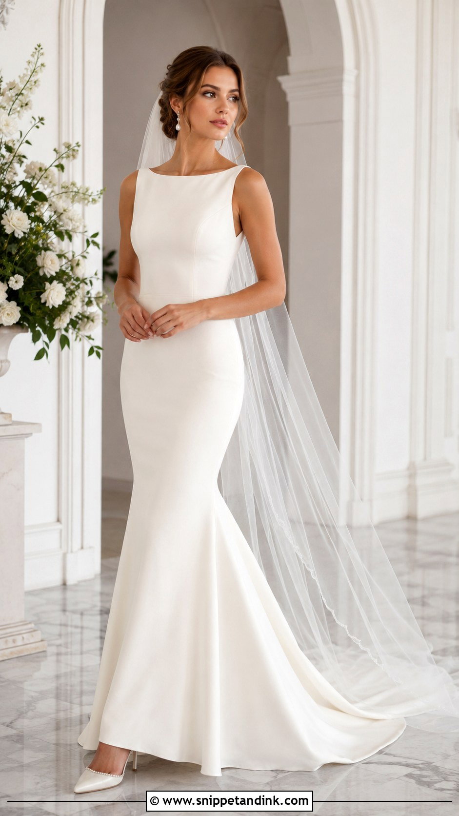 Mermaid Boatneck Wedding Dress - Snippet and Ink - 20 Boatneck Wedding Dresses