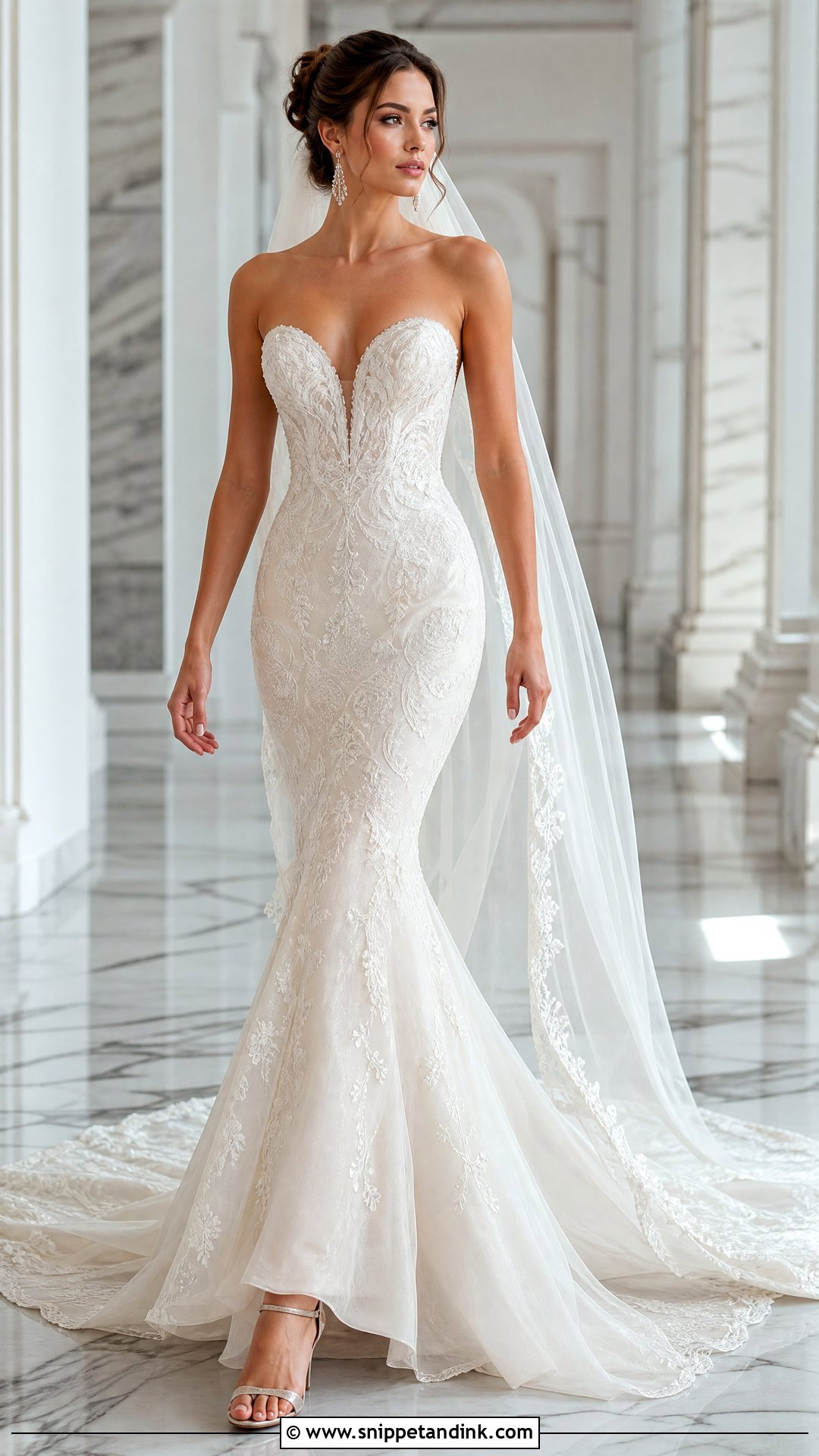 Mermaid Bridal Dress With Train - Snippet and Ink - 30 Bridal Dress Design Ideas