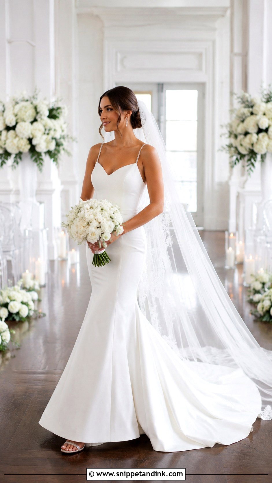 Mermaid Bridal Gown With Train - Snippet and Ink - 20 2025 Bridal Gowns