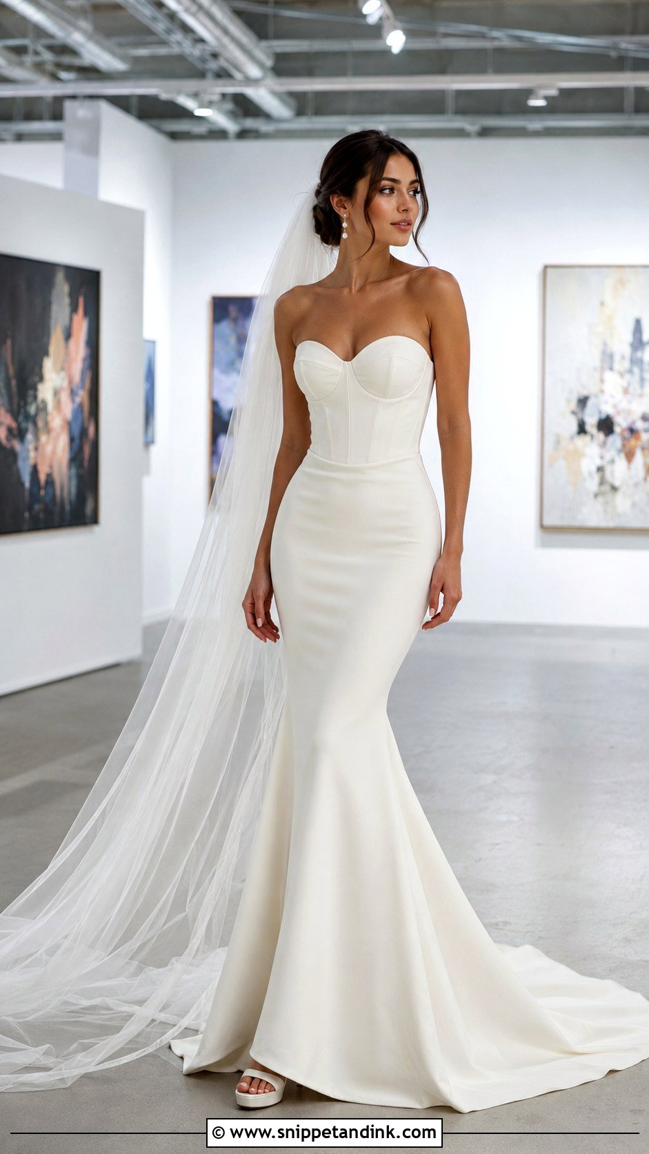 Mermaid Bustier Wedding Dress - Snippet and Ink - 20 Bustier Wedding Dress Ideas