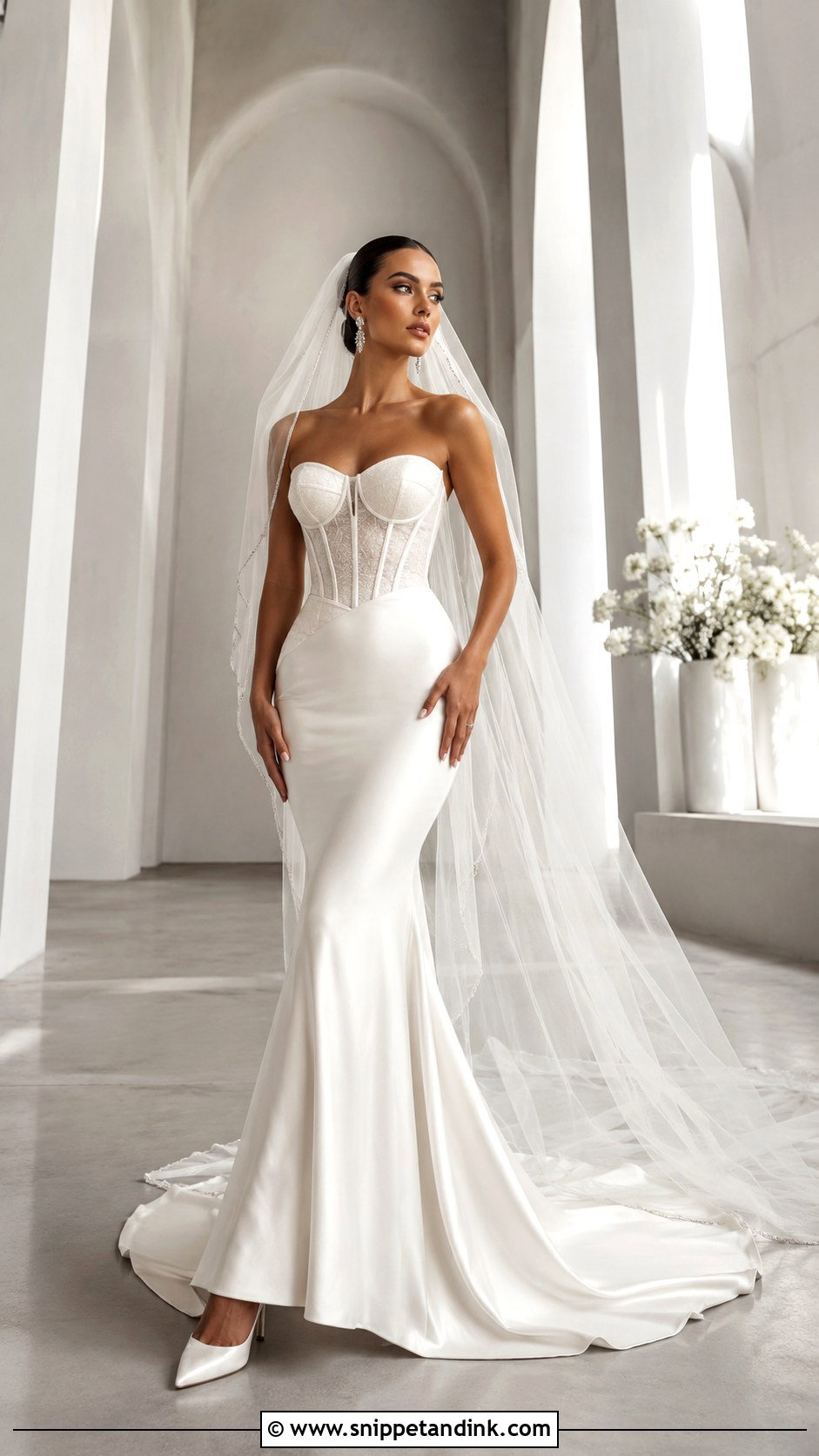 Mermaid Corset Sweetheart Neckline Wedding Dress - Snippet and Ink - 20 Wedding Dresses Sweetheart Neckline
