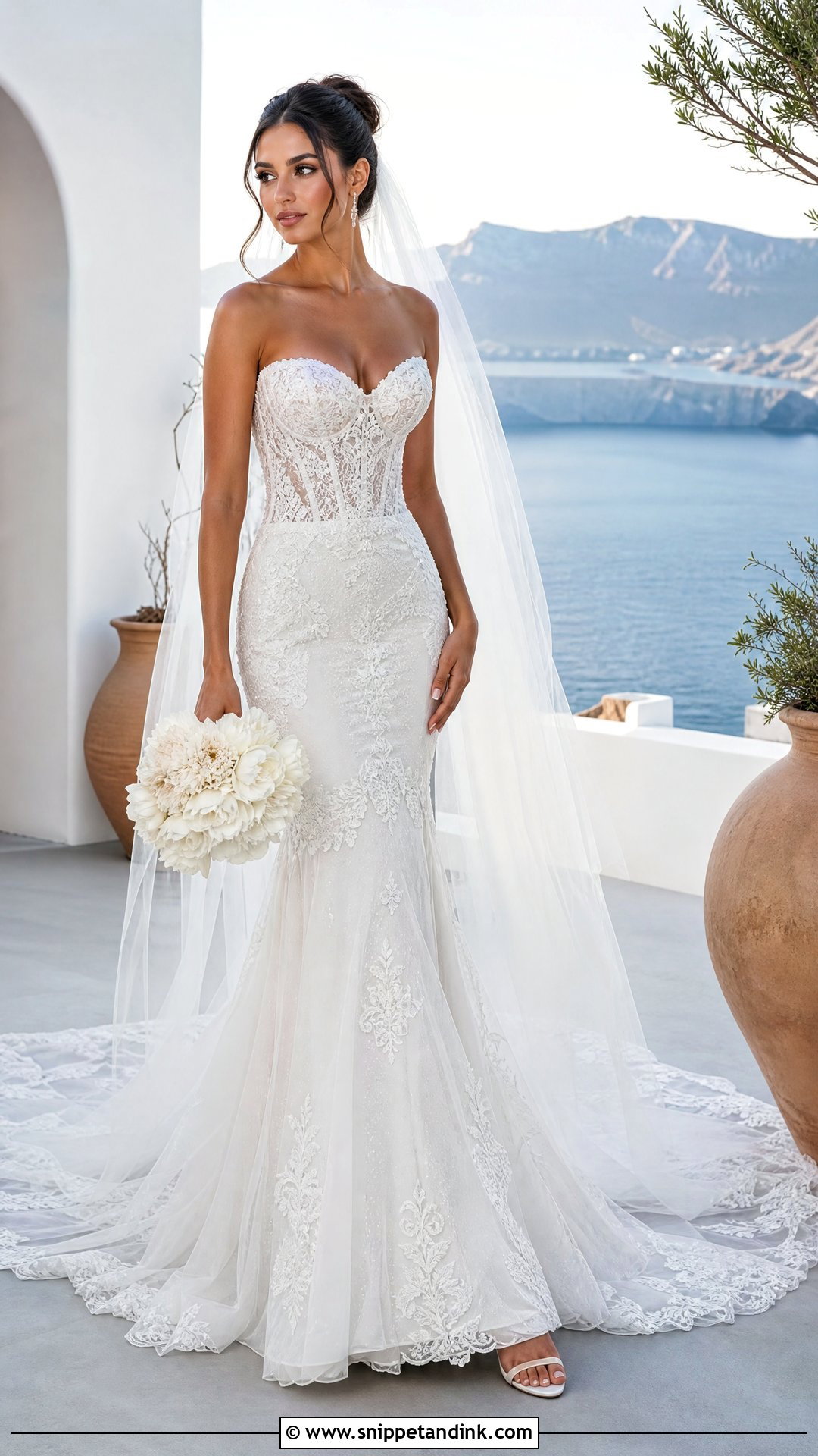 Mermaid Corset Top Wedding Dress - Snippet and Ink - 20 Wedding Dresses with Corset Top