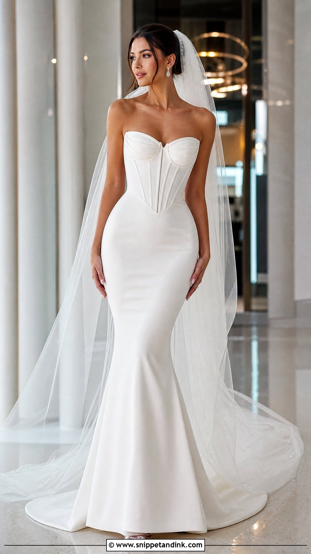 Mermaid Corset Wedding Dress - Snippet and Ink - 25 Wedding Corset Ideas