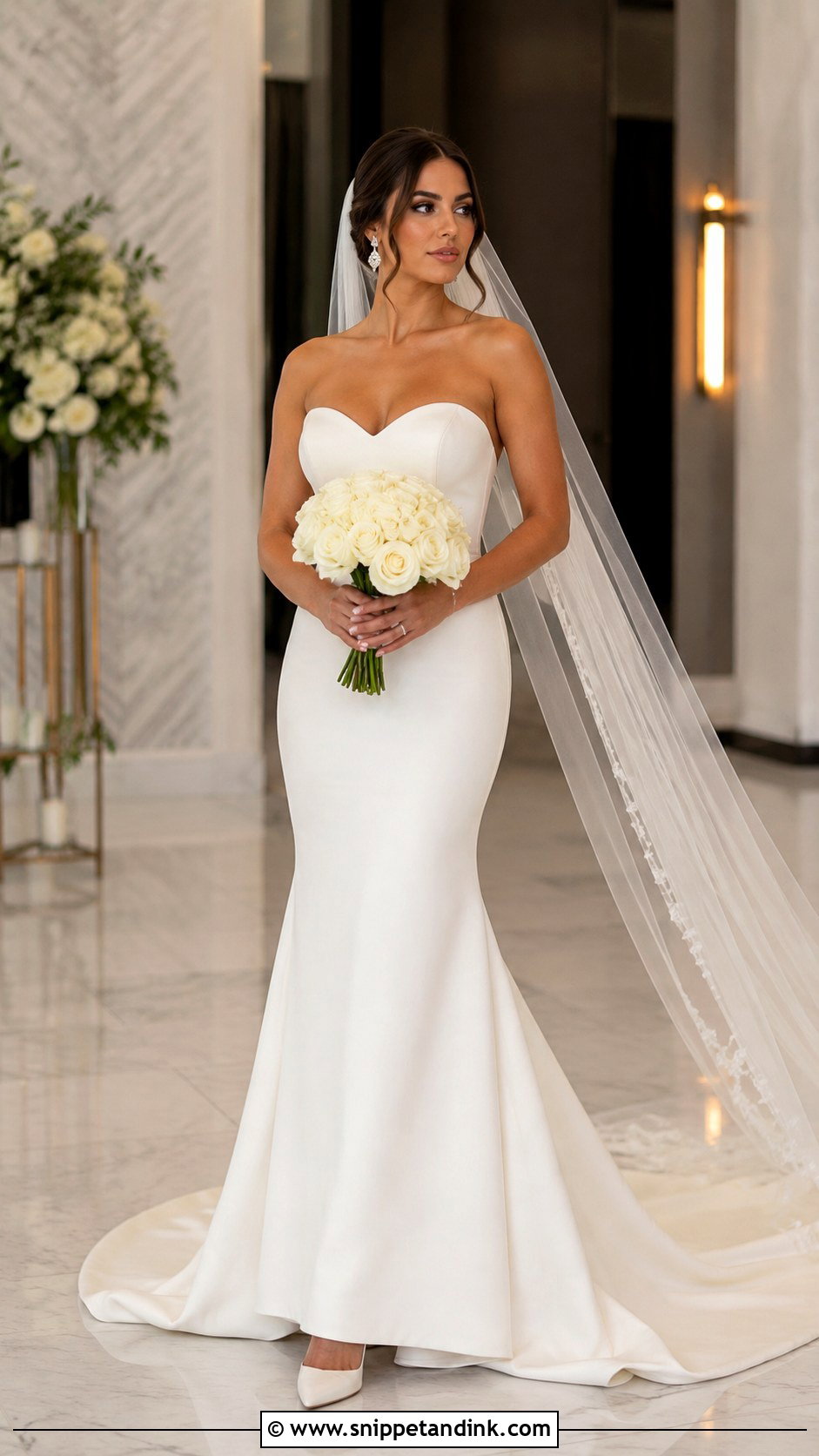 Mermaid Cream Wedding Dress - Snippet and Ink - 20 Cream Wedding Dresses