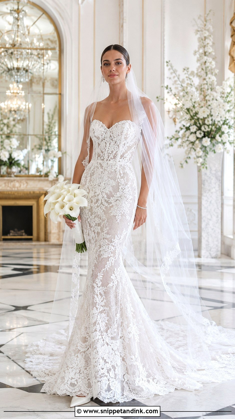 Mermaid Dentelle Wedding Dress - Snippet and Ink - 20 Dentelle Wedding Dress Ideas