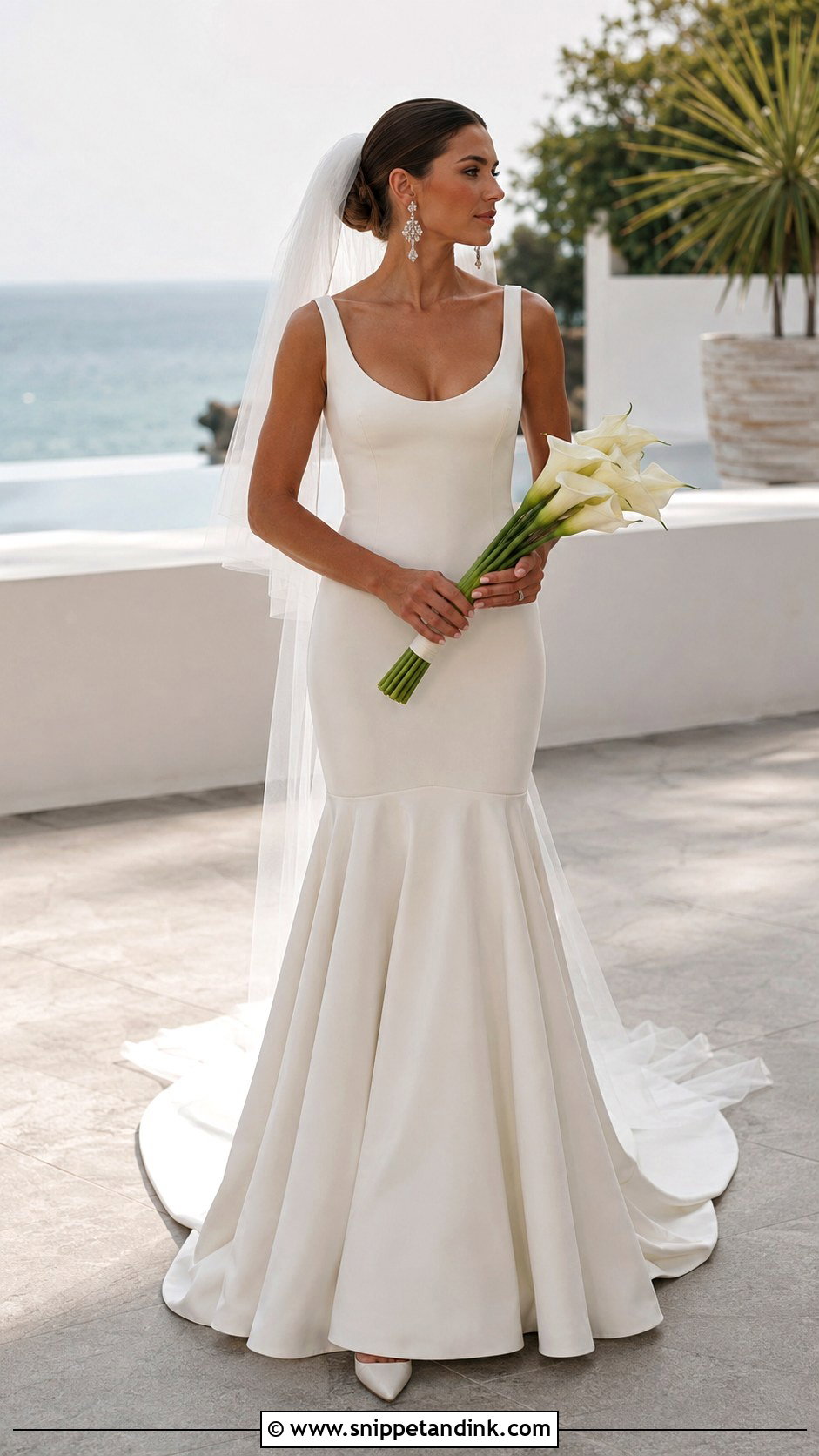 Mermaid Drop Waist Wedding Dress - Snippet and Ink - 20 Dropwaist Wedding Dresses