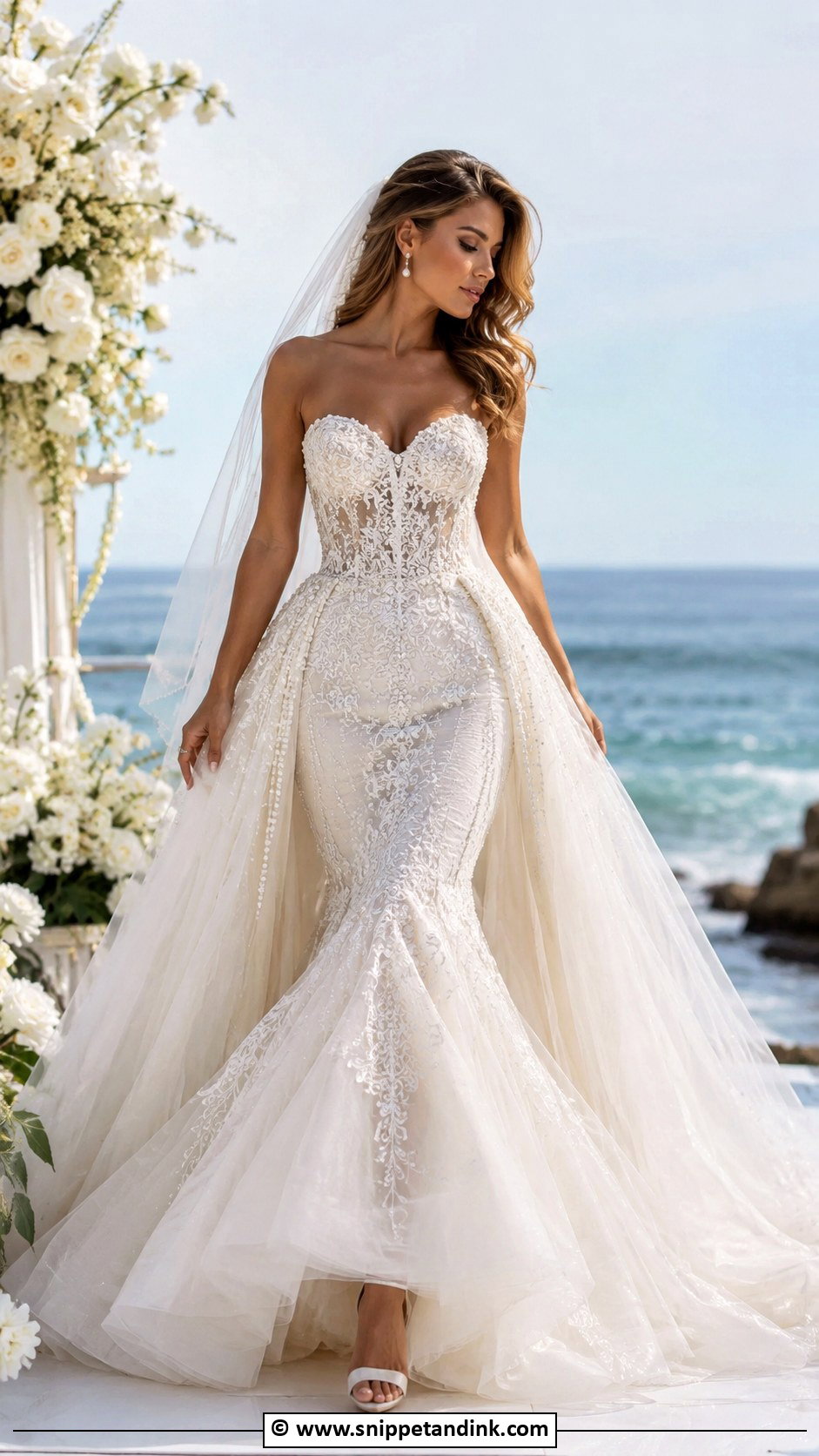 Mermaid Fantasy Wedding Dress - Snippet and Ink - 30 Fantasy Wedding Dress Ideas