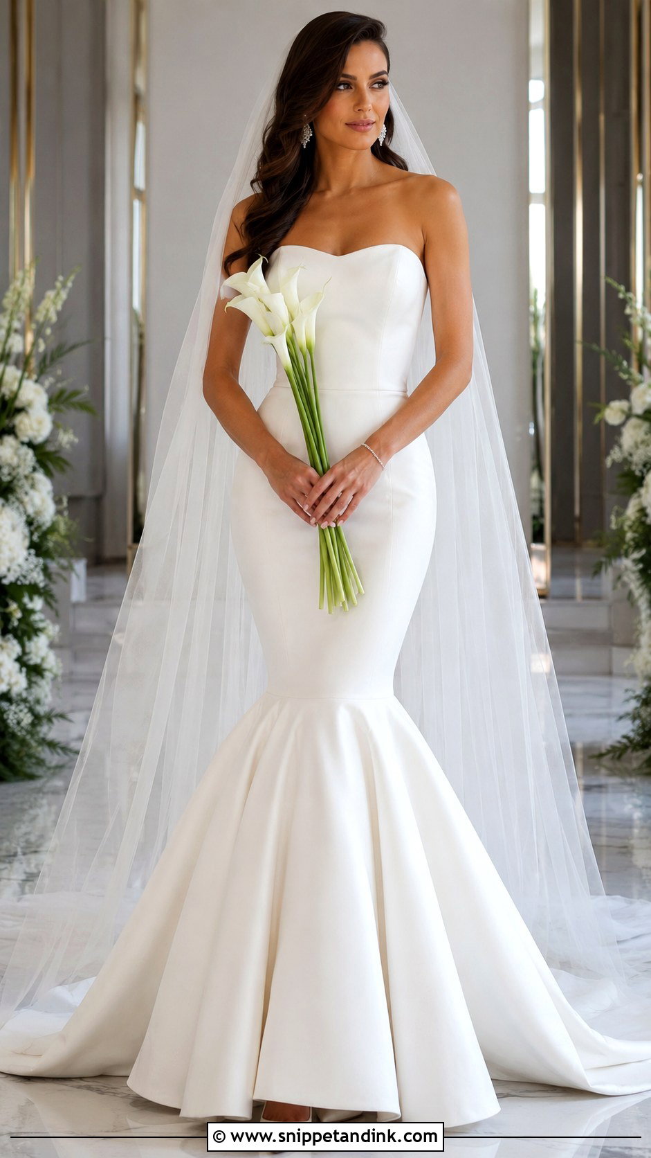 Mermaid Floor Length Wedding Dress - Snippet and Ink - 20 Floor Length Wedding Dress Ideas