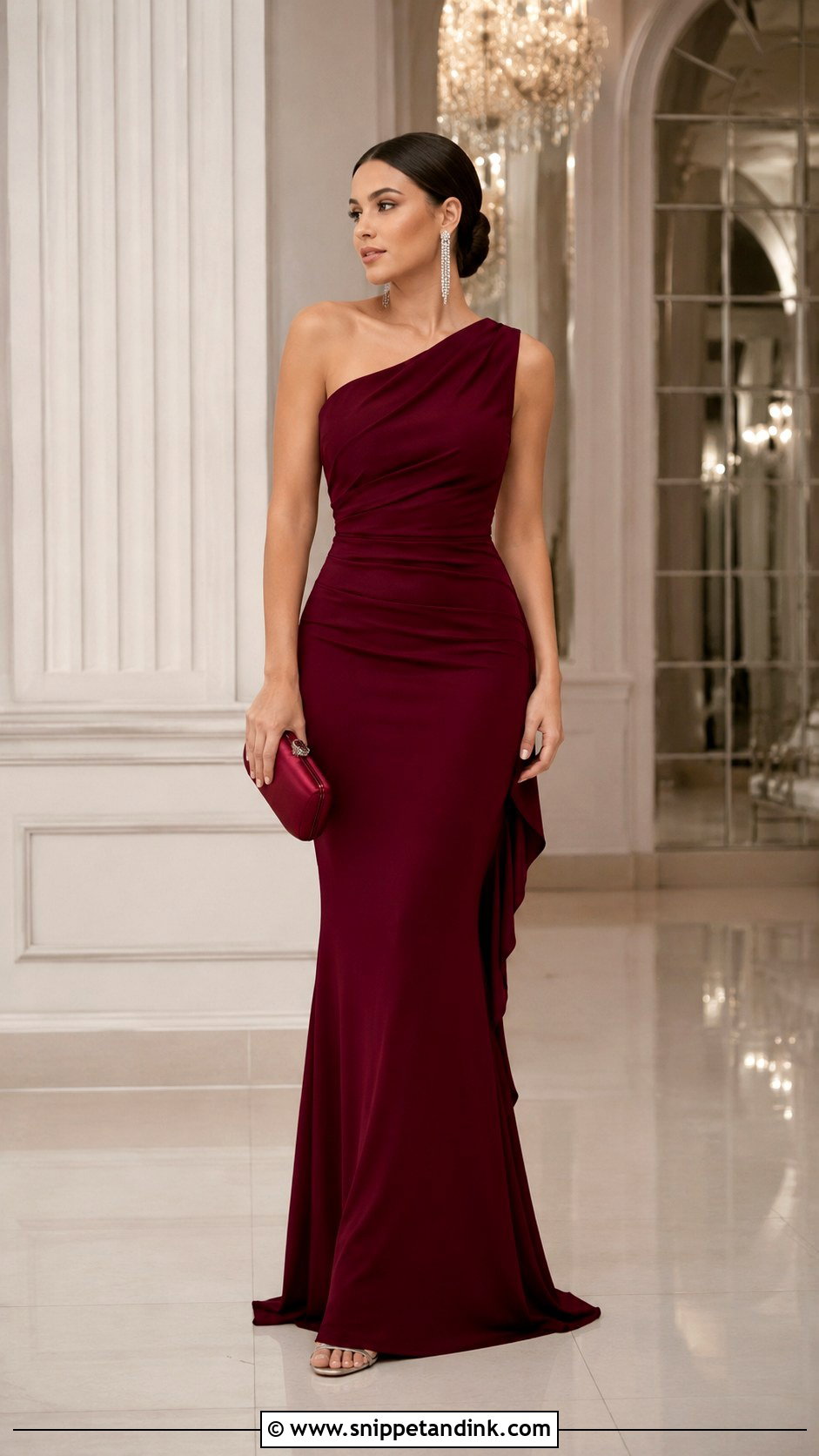 Mermaid Gown With Sleek Hair - Snippet and Ink - 25 Simple Gown Designs Classy