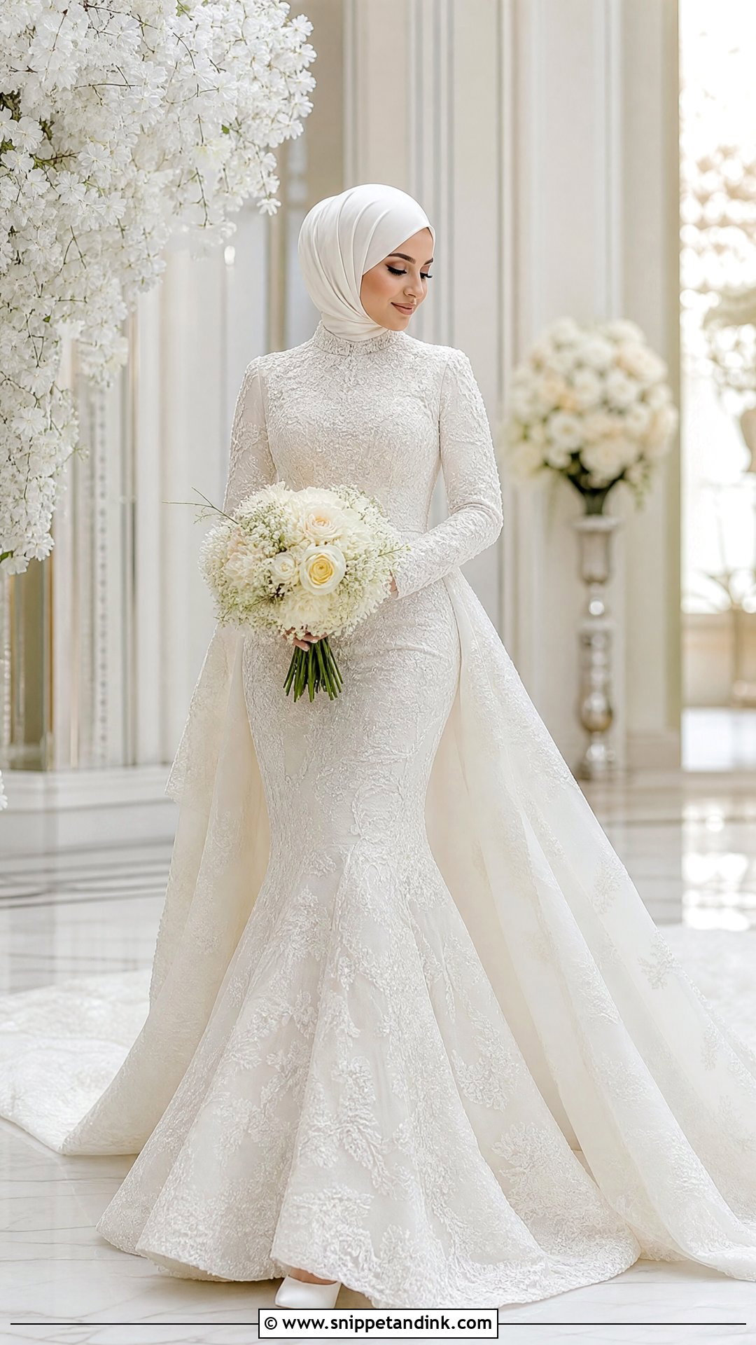 Mermaid Hijab Wedding Dress - Snippet and Ink - 25 Modest Wedding Dresses Hijab