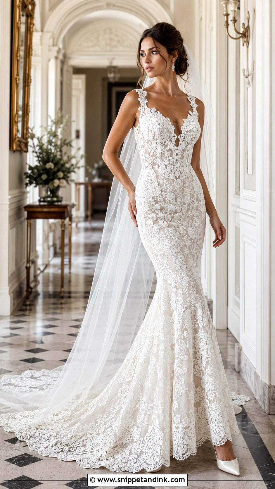 Mermaid Irish Lace Wedding Dress - Snippet and Ink - 20 Irish Lace Wedding Dress Ideas