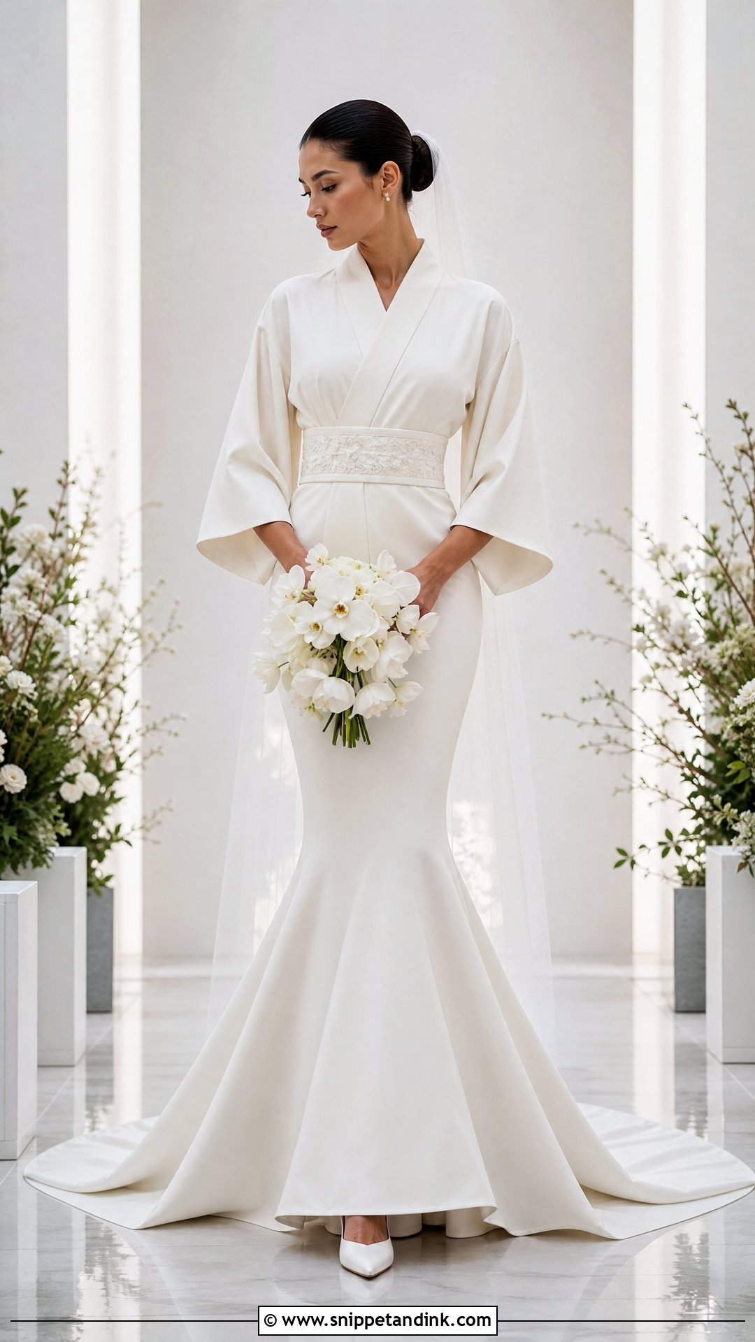 Mermaid Kimono Wedding Dress - Snippet and Ink - 25 Kimono Wedding Dress Ideas