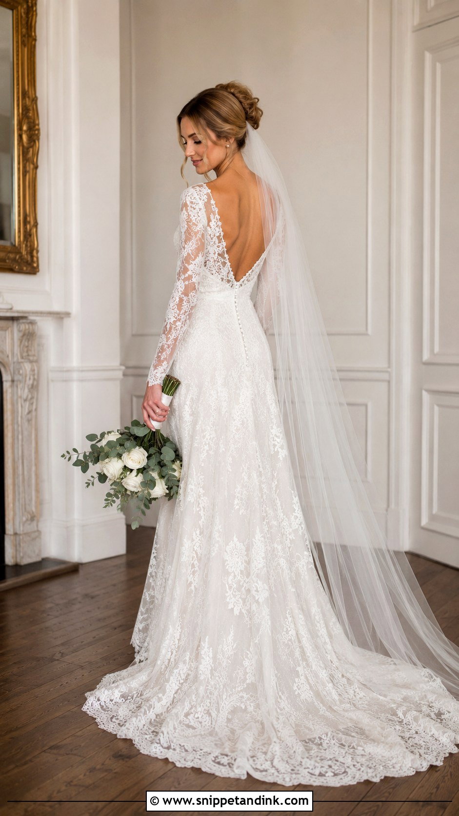 Mermaid Lace Open Back Wedding Dress - Snippet and Ink - 20 Lace Open Back Wedding Dress Ideas