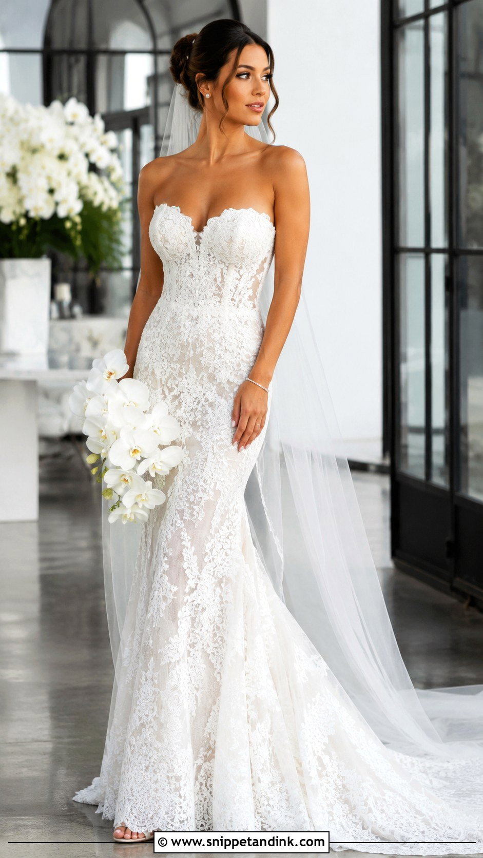 Mermaid Lace Wedding Dress - Snippet and Ink - 20 Lacey Wedding Dress Ideas