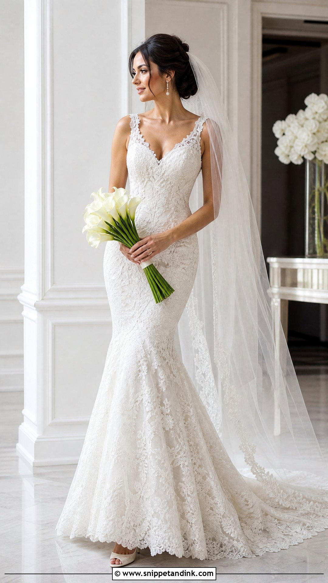 Mermaid Lace Wedding Dress - Snippet and Ink - 25 Romantic Classy Elegant Wedding Dress Ideas