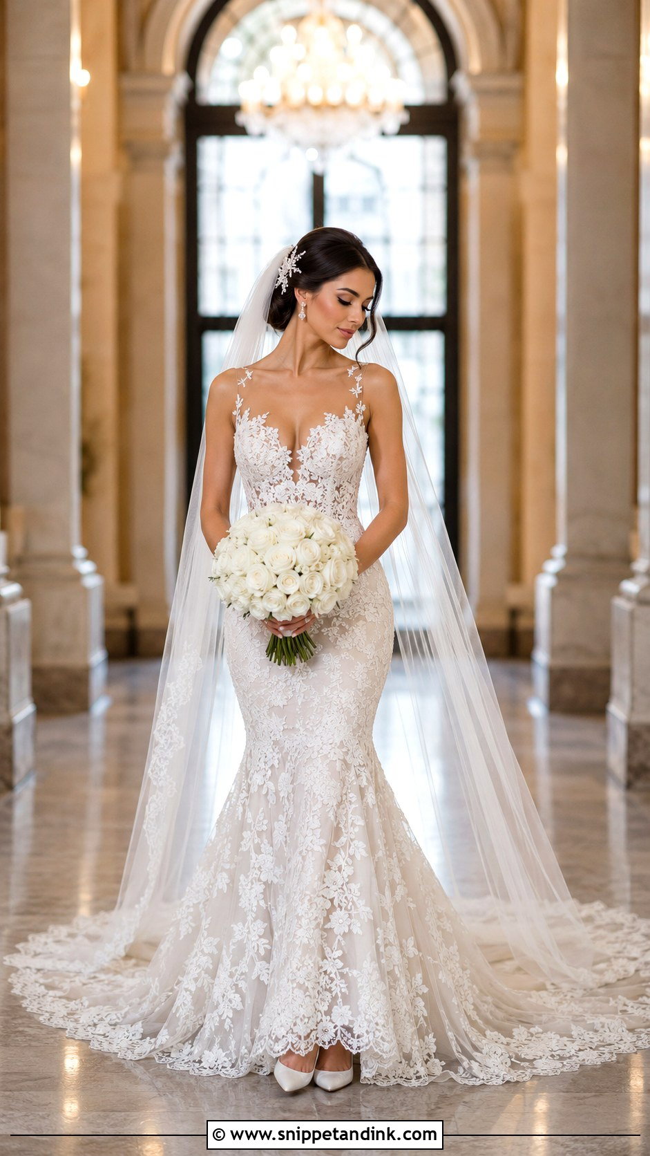 Mermaid Lace Wedding Dress - Snippet and Ink - 20 Fairy Tale Wedding Dress Romantic Ideas