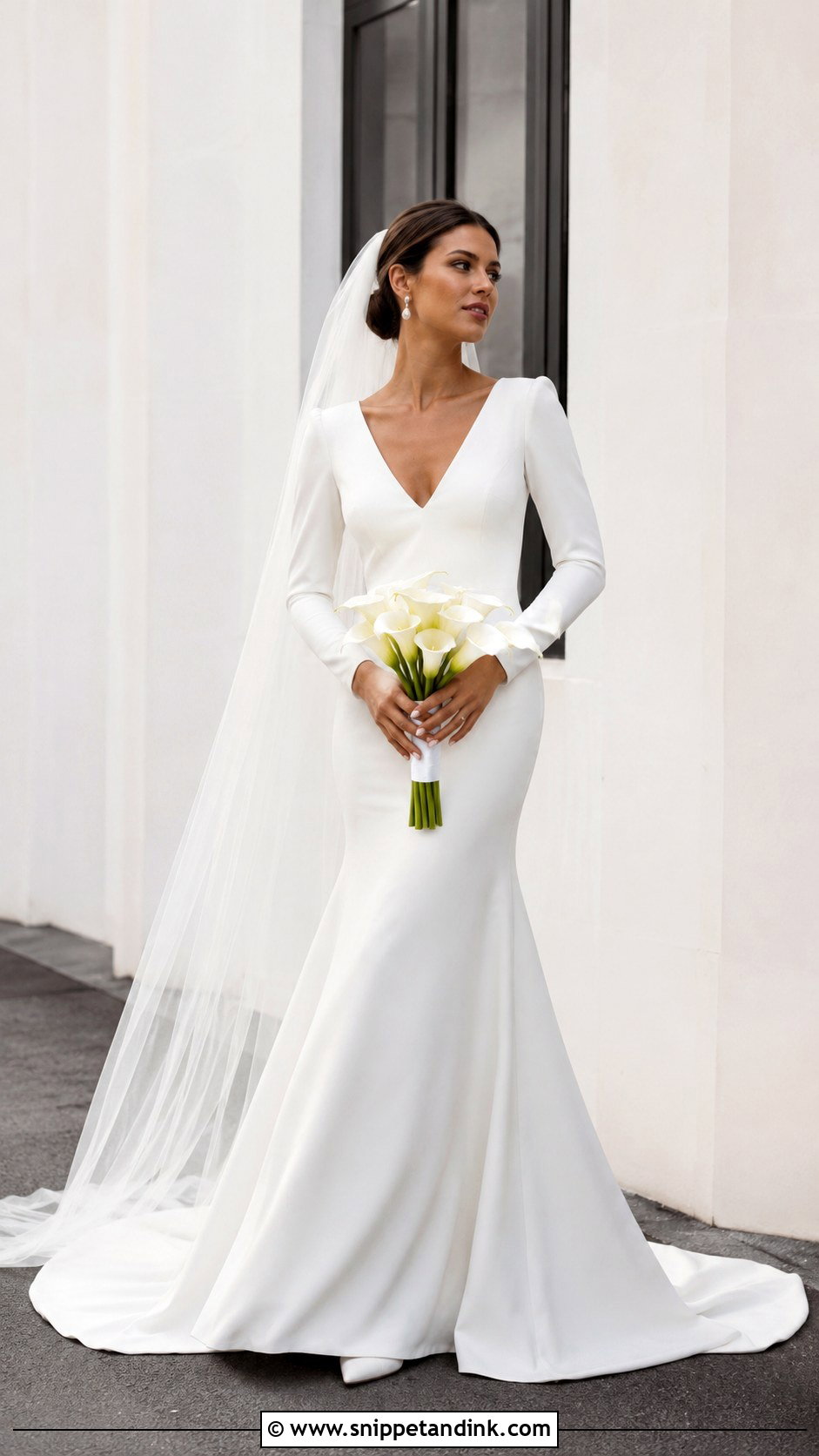 Mermaid Long Sleeve Wedding Dress - Snippet and Ink - 20 Classy Simple Long Sleeve Wedding Dress Ideas