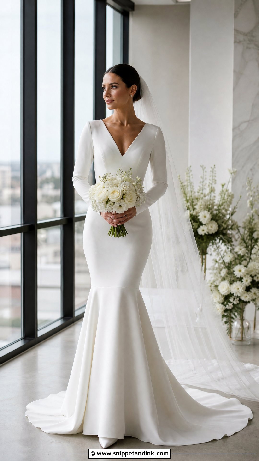 Mermaid Long Sleeve Wedding Dress - Snippet and Ink - 20 Timeless Wedding Dress Long Sleeve Ideas