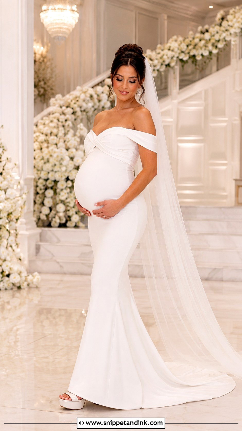 Mermaid Maternity Wedding Dress - Snippet and Ink - 30 Maternity Wedding Dress Ideas