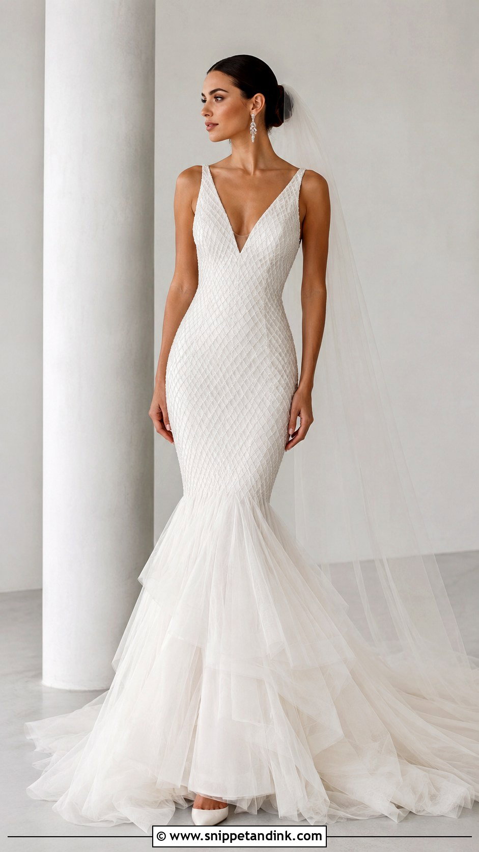 Mermaid Net Wedding Dress - Snippet and Ink - 20 Net Wedding Dress Ideas