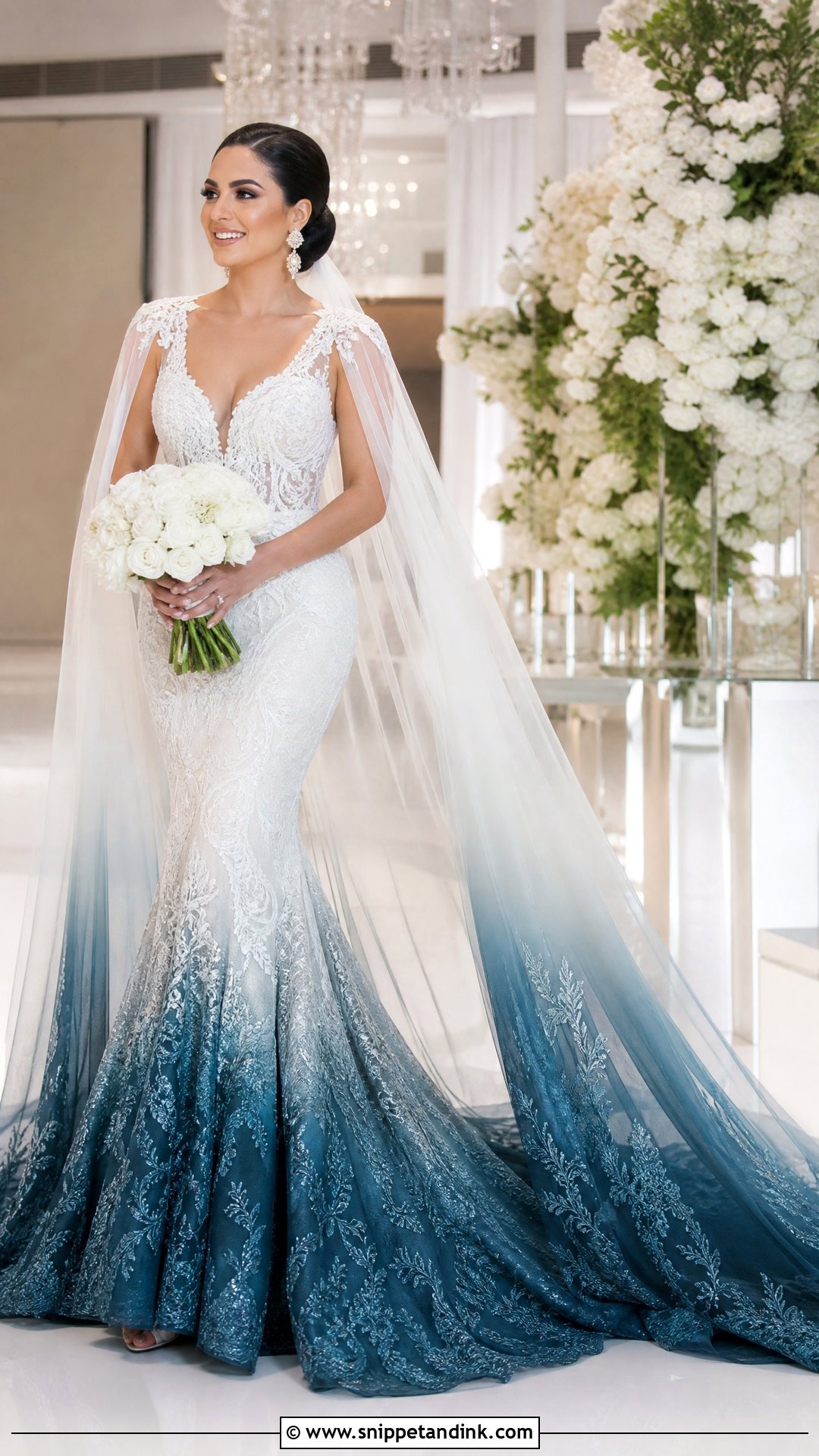 Mermaid Ombre Wedding Dress - Snippet and Ink - 25 Ombre Wedding Dress Ideas