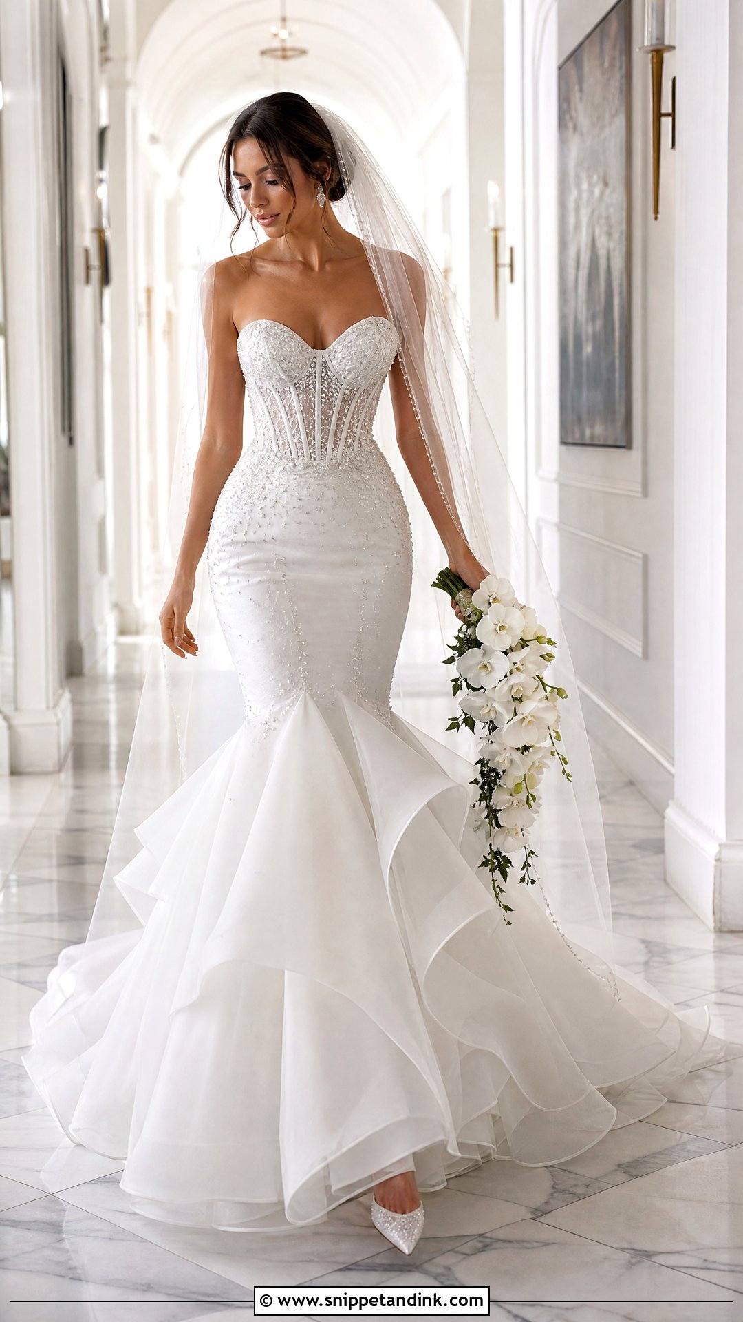Mermaid Organza Wedding Gown - Snippet and Ink - 20 Organza Wedding Gown Ideas