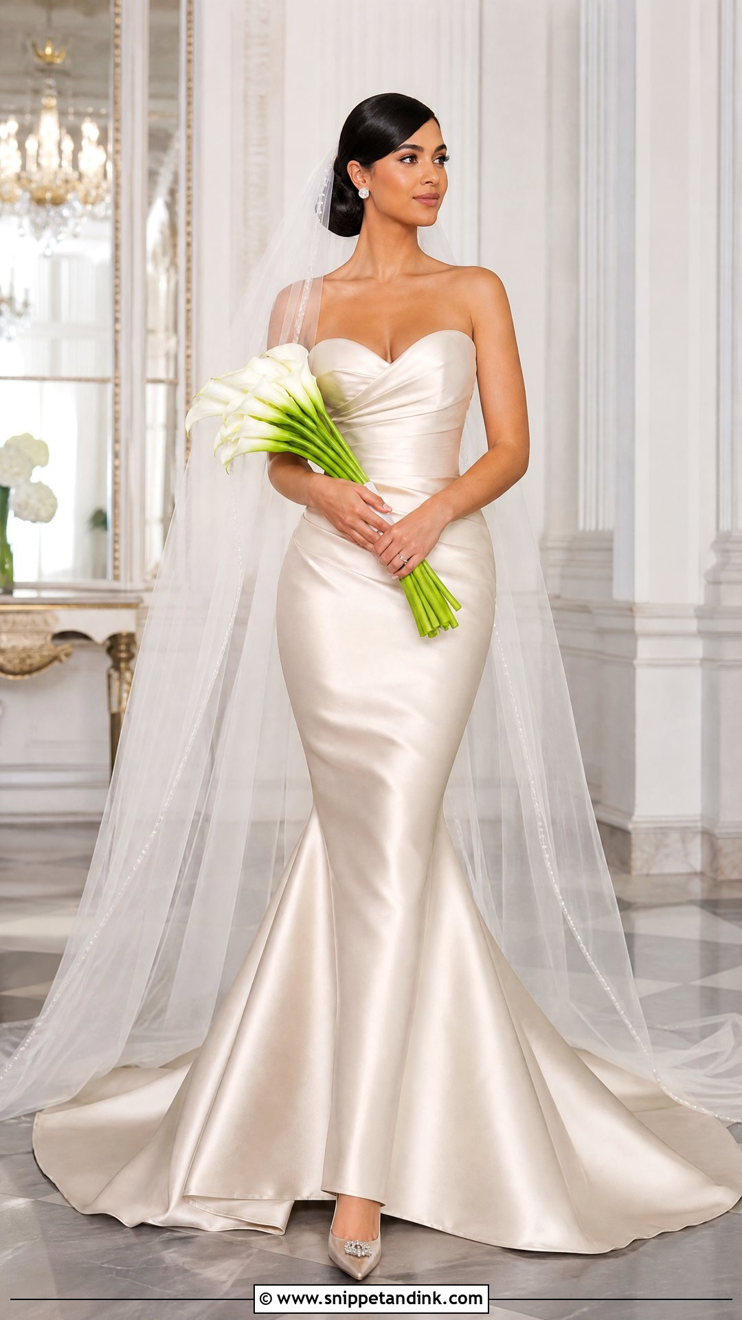 Mermaid Satin Wedding Dress - Snippet and Ink - 20 Vintage Silk Satin Wedding Dress Bridal Gowns
