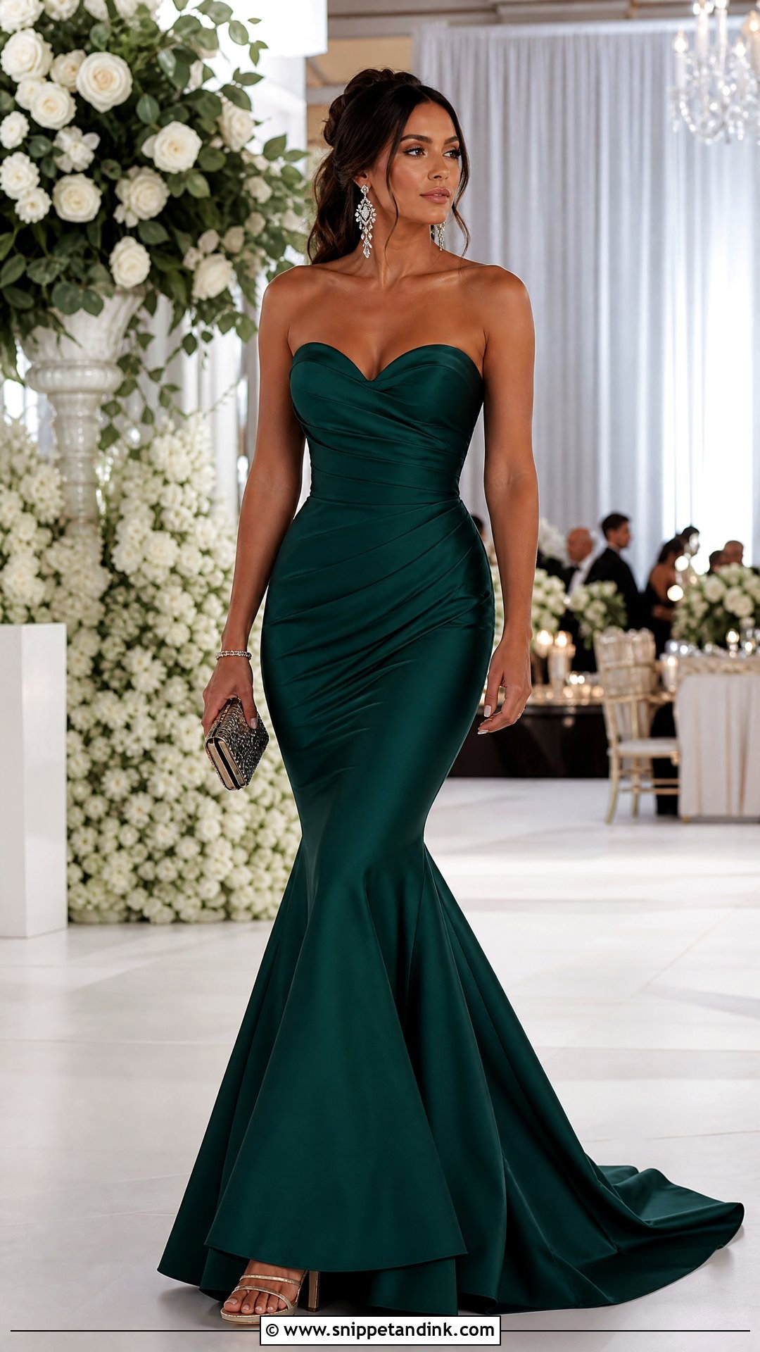Mermaid Scuba Gown Wedding Outfit - Snippet and Ink - 20 Scuba Dresses Styles for Wedding