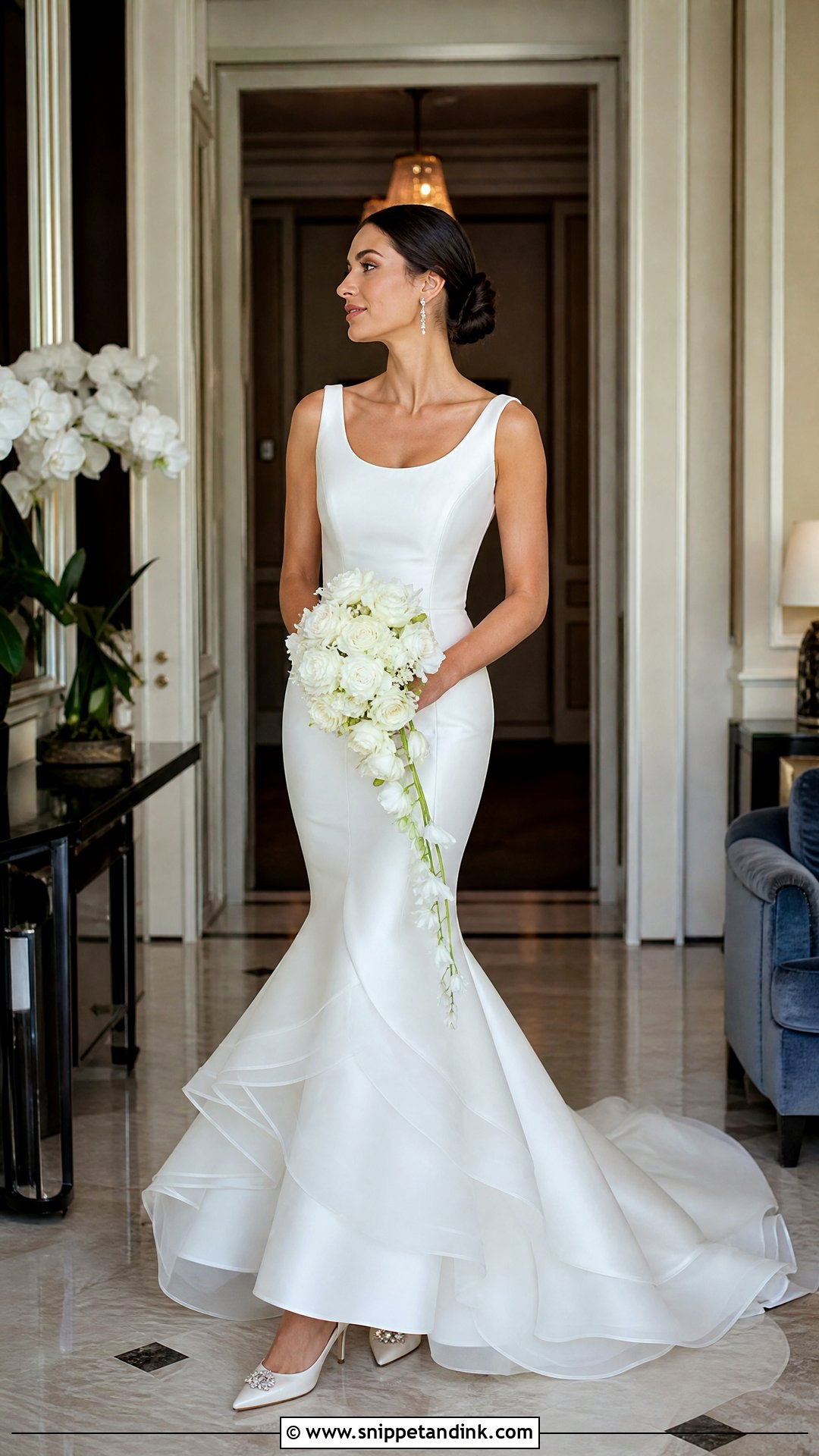 Mermaid Silk Organza Wedding Dress - Snippet and Ink - 20 Silk Organza Wedding Dress Ideas