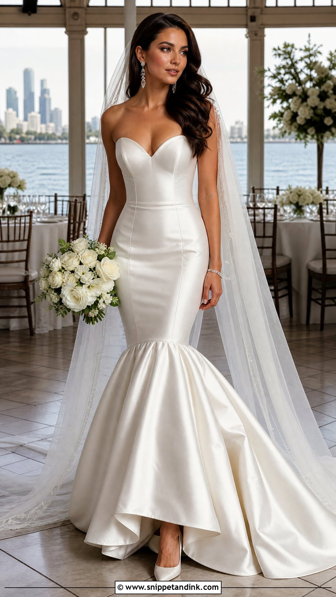Mermaid Silk Satin Wedding Dress - Snippet and Ink - 20 Silk Satin Wedding Dresses