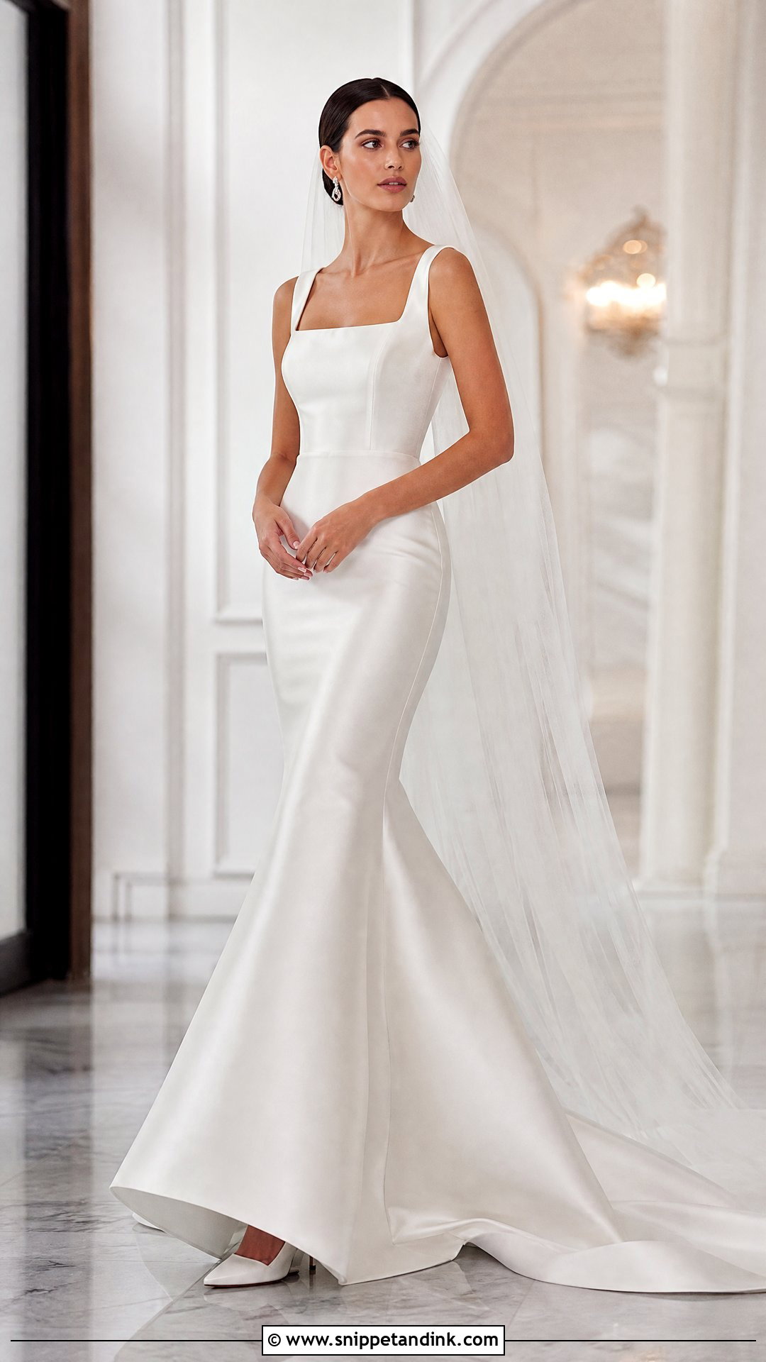 Mermaid Silk Satin Wedding Gown - Snippet and Ink - 20 Silk Satin Wedding Gown Ideas